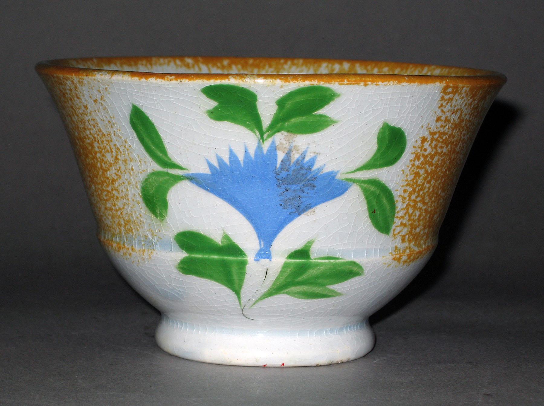 1965.0930 A Spatterware teabowl