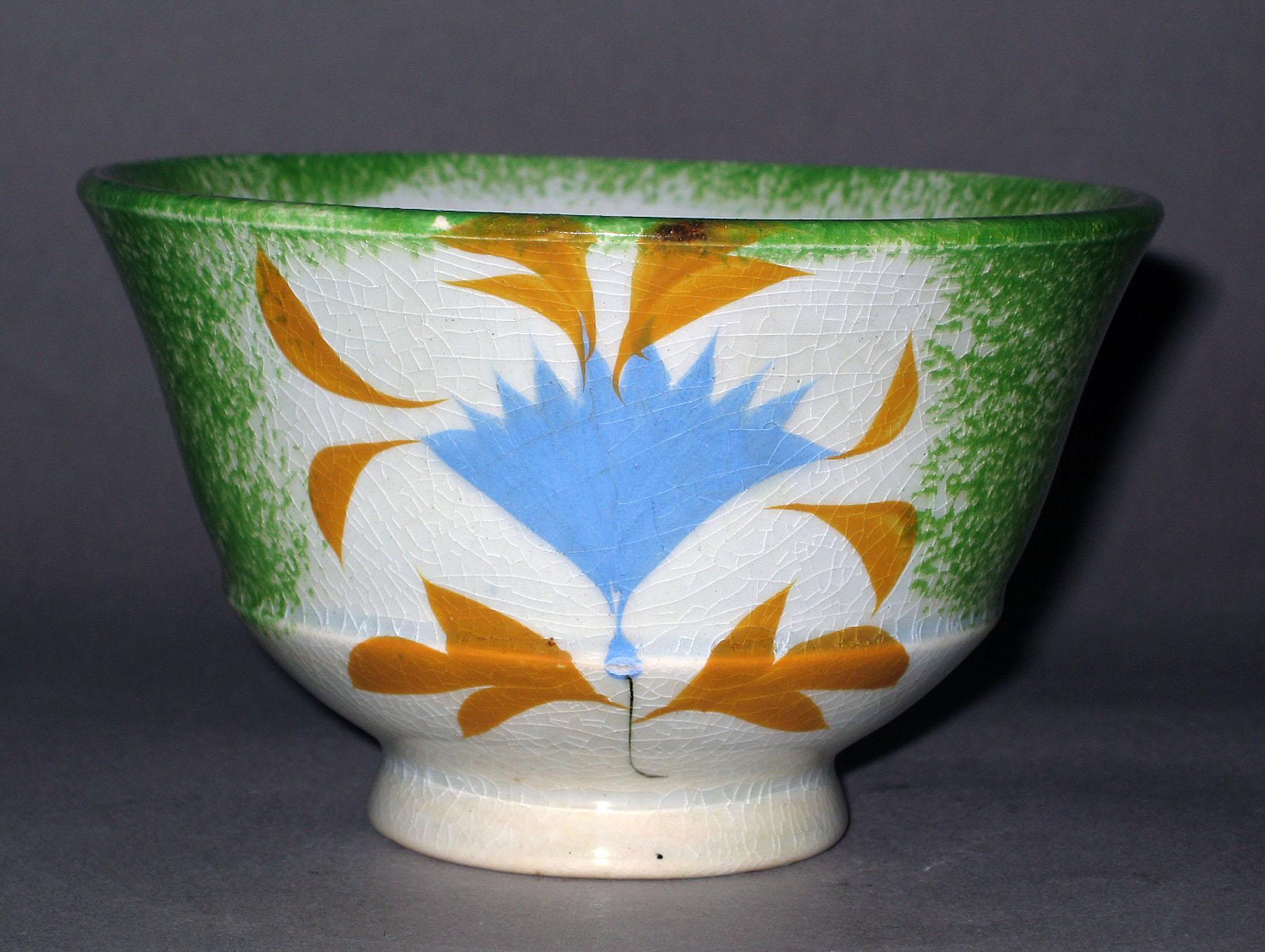 1965.0932 A Spatterware teabowl