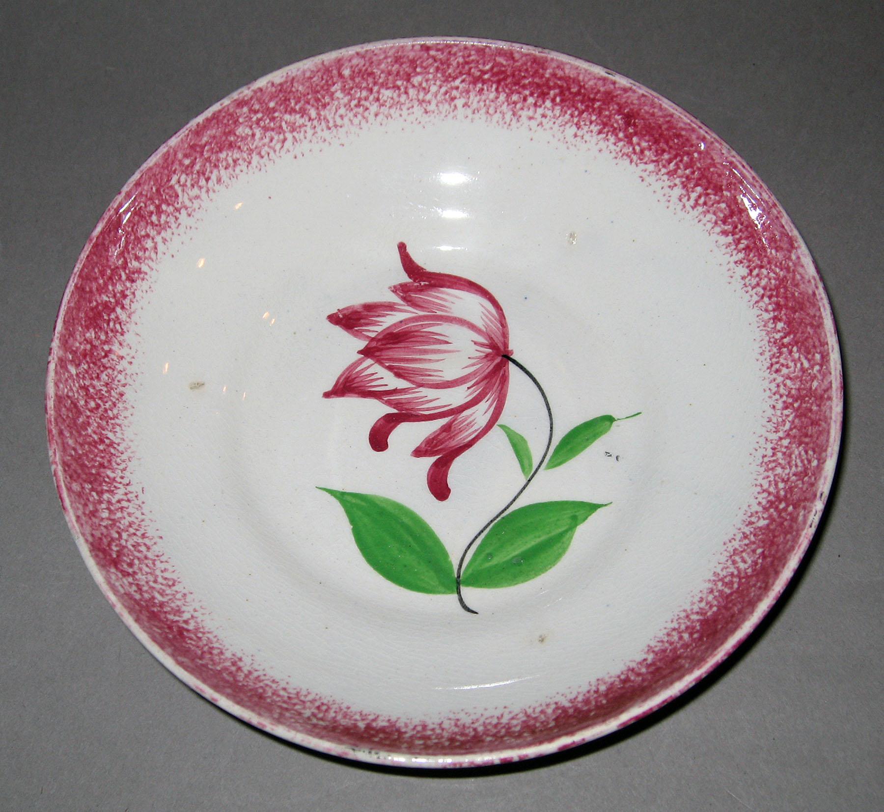 1965.0938 B Spatterware saucer