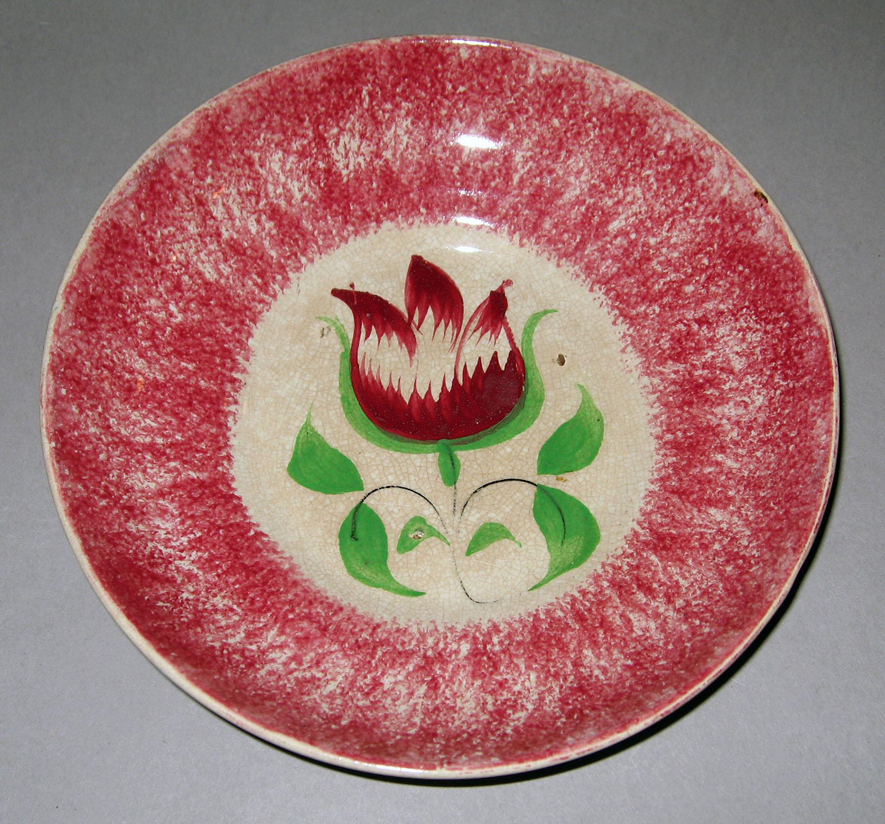 1965.0939 B Spatterware saucer