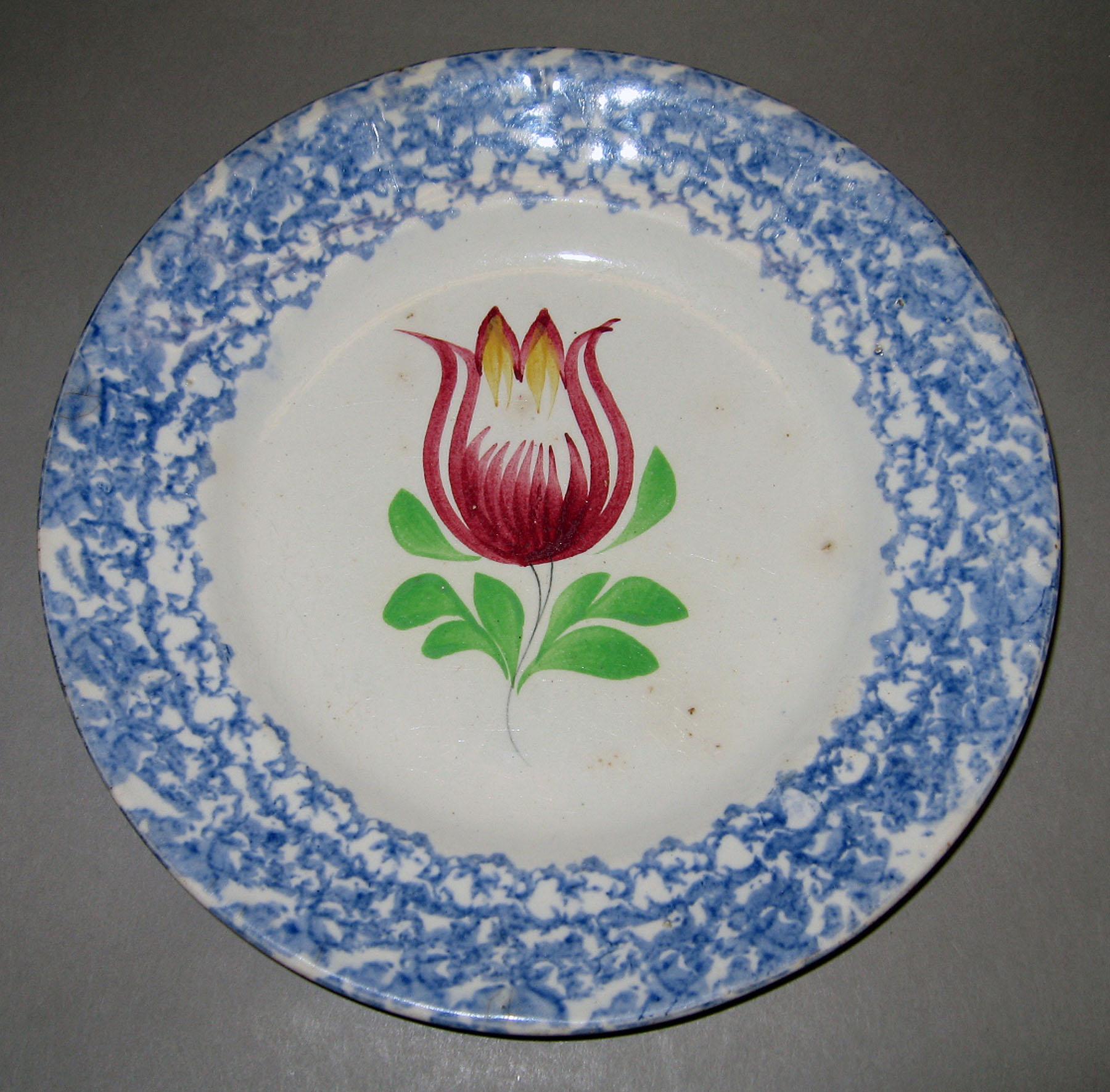 1965.0942 Spatterware plate