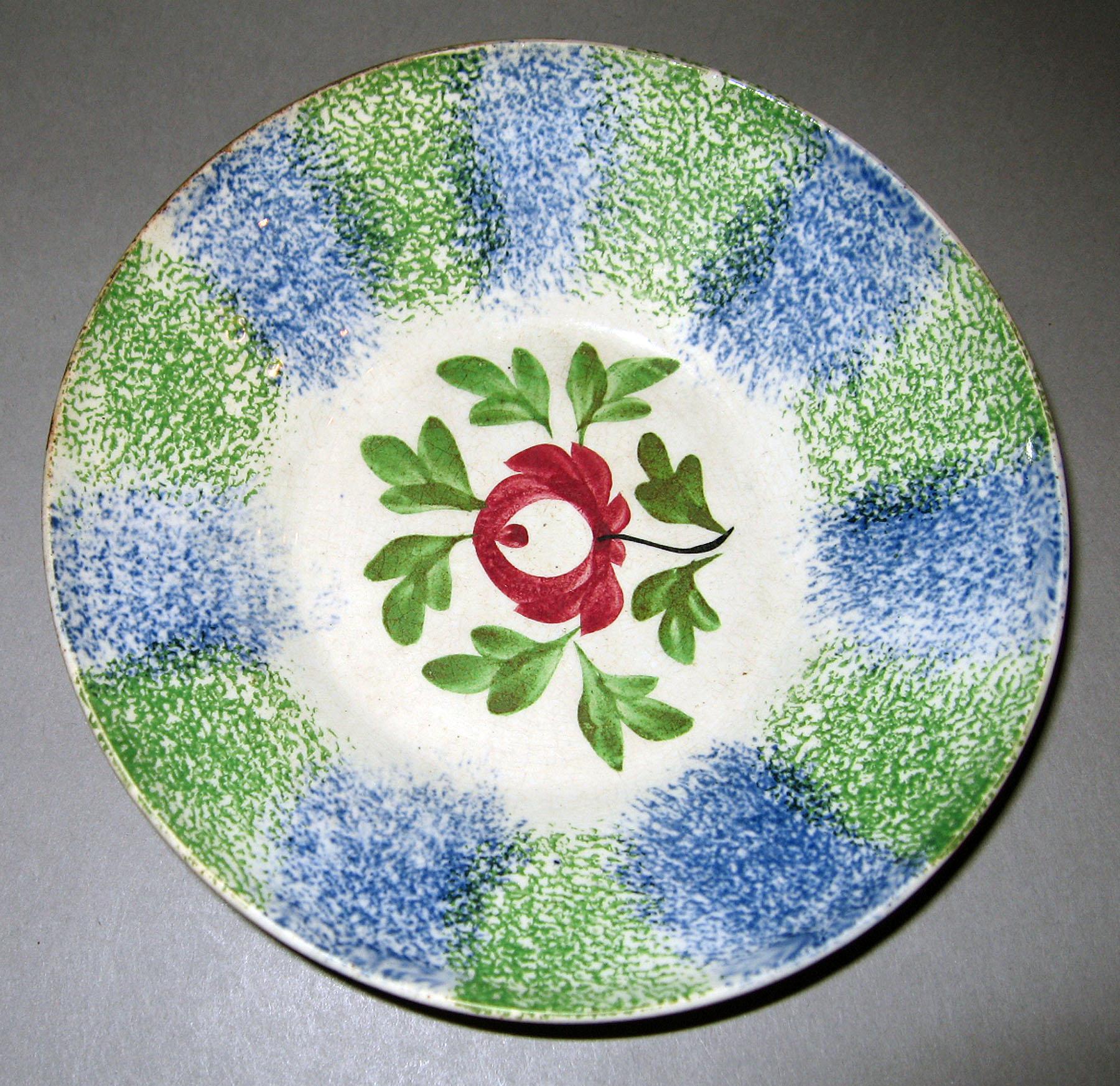 1965.0952 B Spatterware saucer