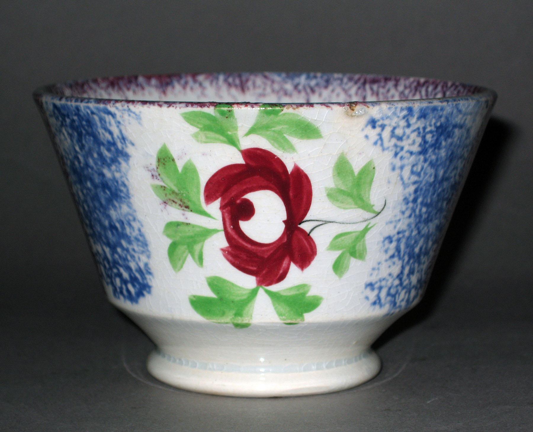 1965.0953 Spatterware teabowl