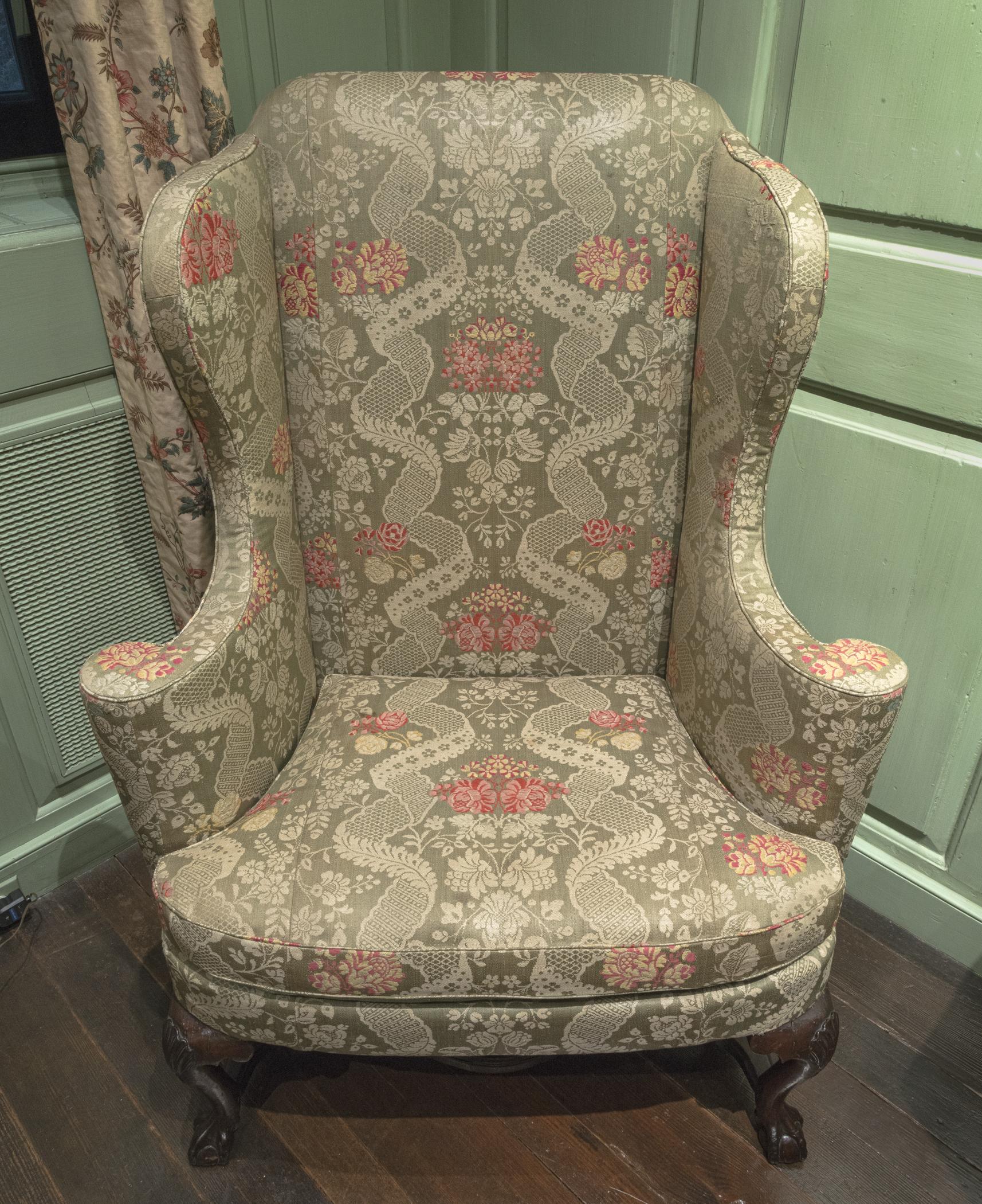 1951.0021 Chair, 1989.0518 Cushion, view 2