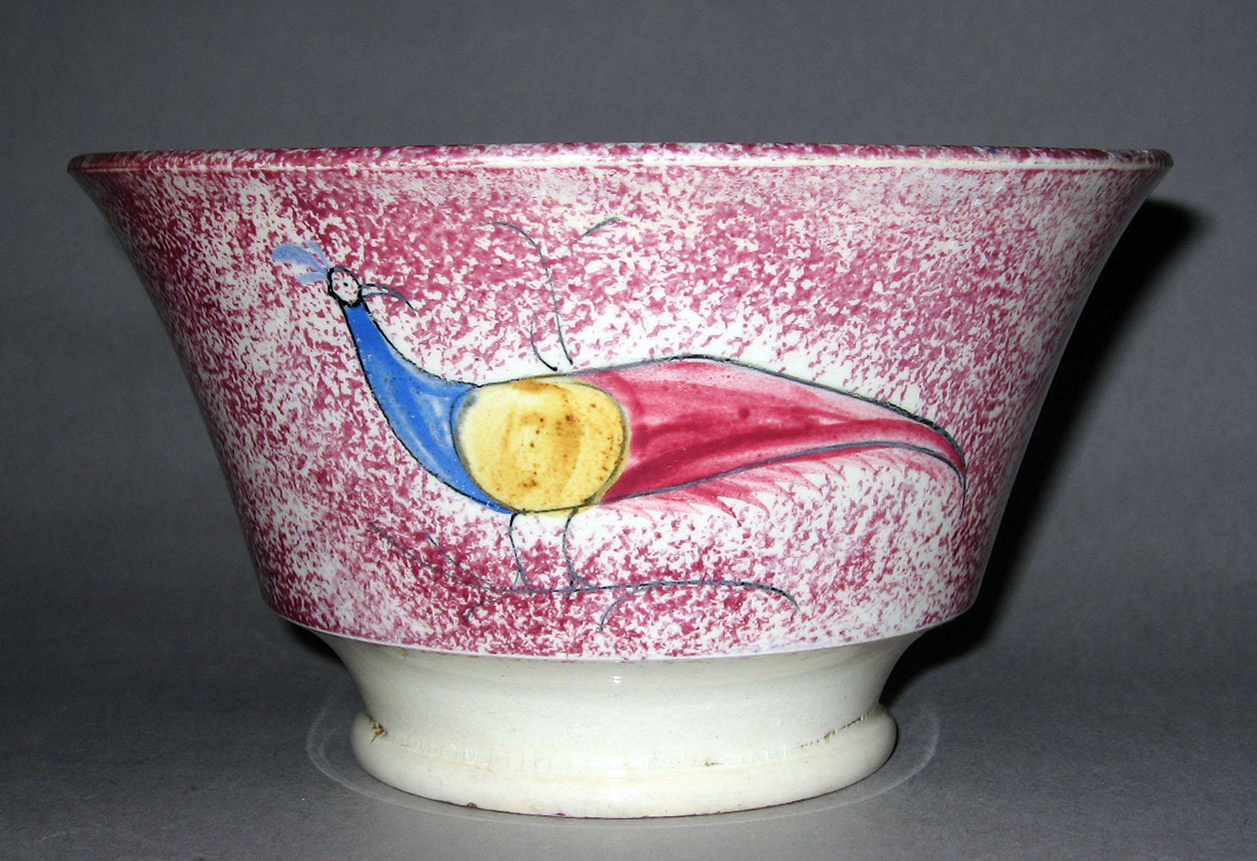 1965.0982.001 Spatterware bowl