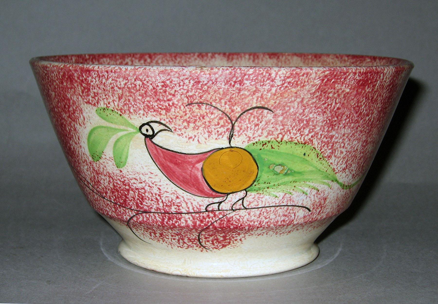 1965.1006 Spatterware bowl