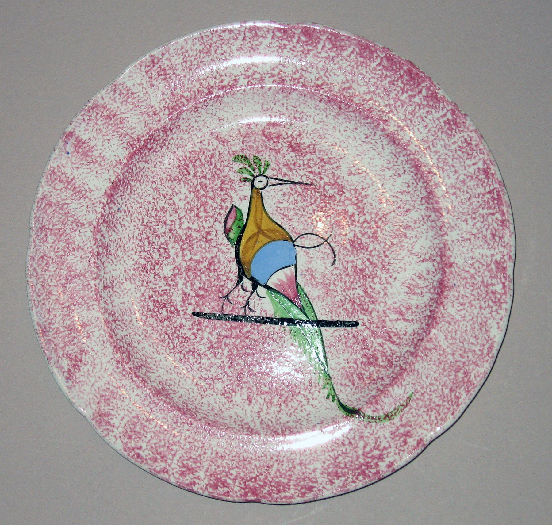 1965.1010.002 Spatterware plate