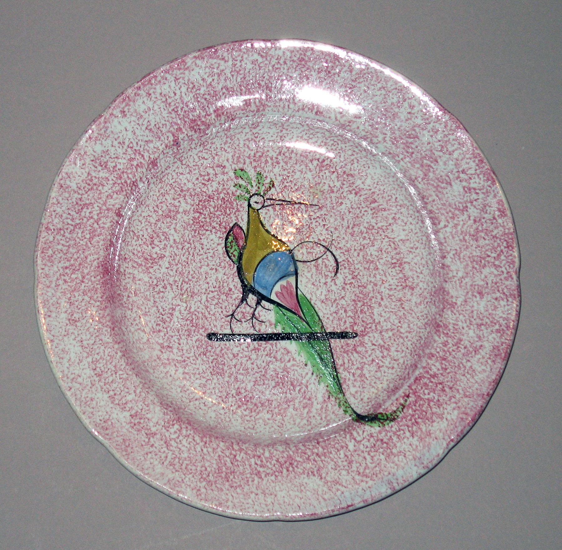 1965.1010.004 Spatterware plate