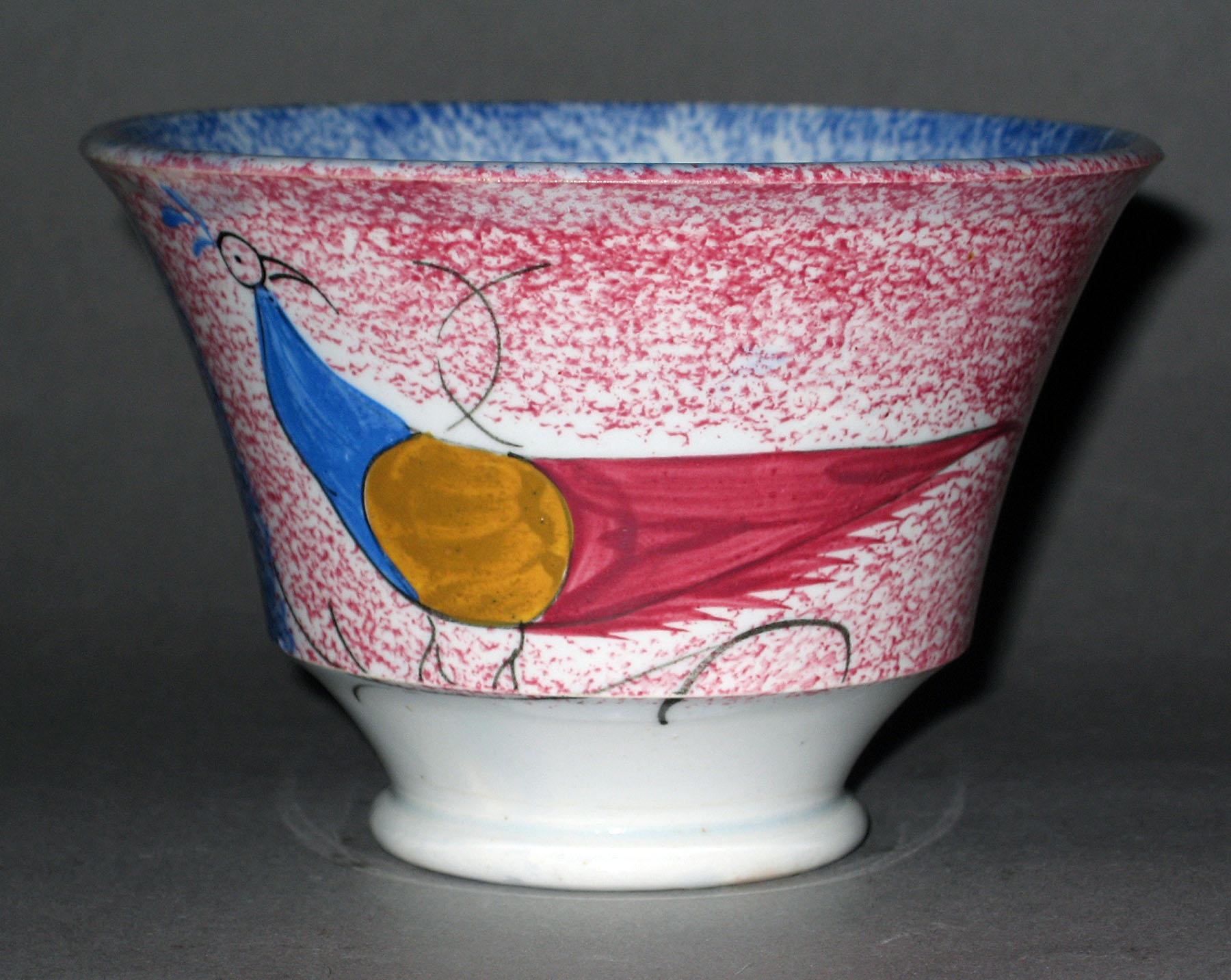 1965.1020 Spatterware teabowl