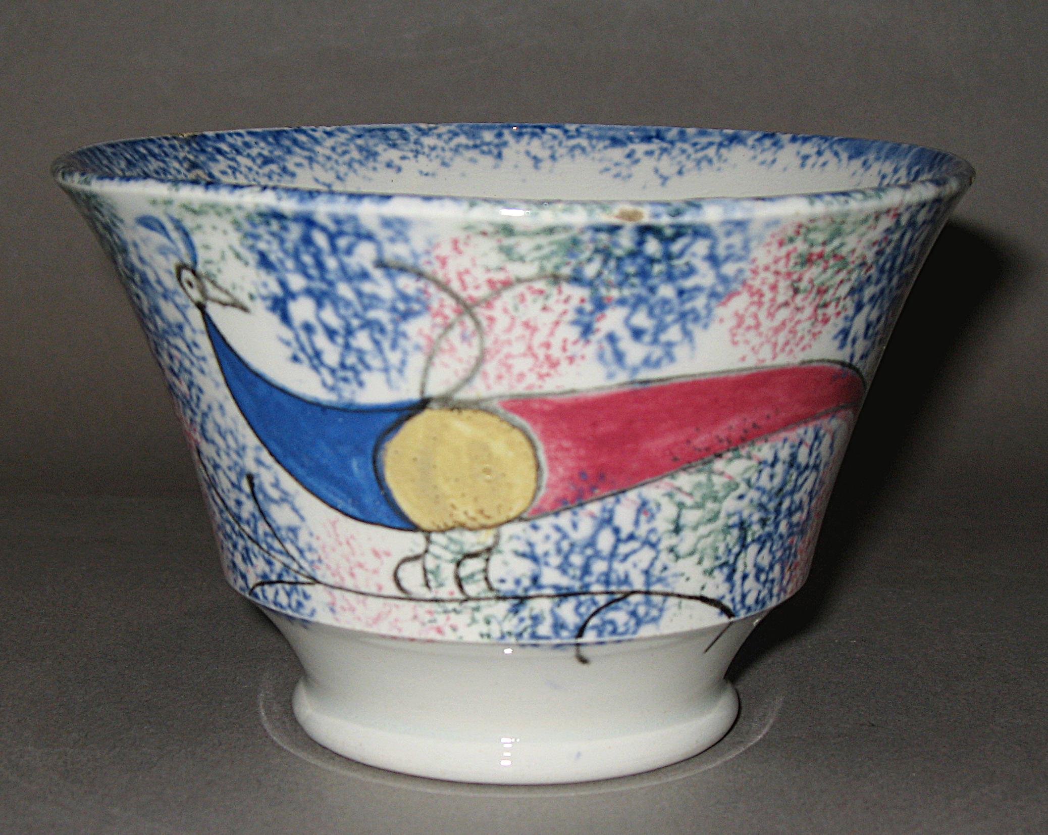 1965.1021 Spatteware teabowl