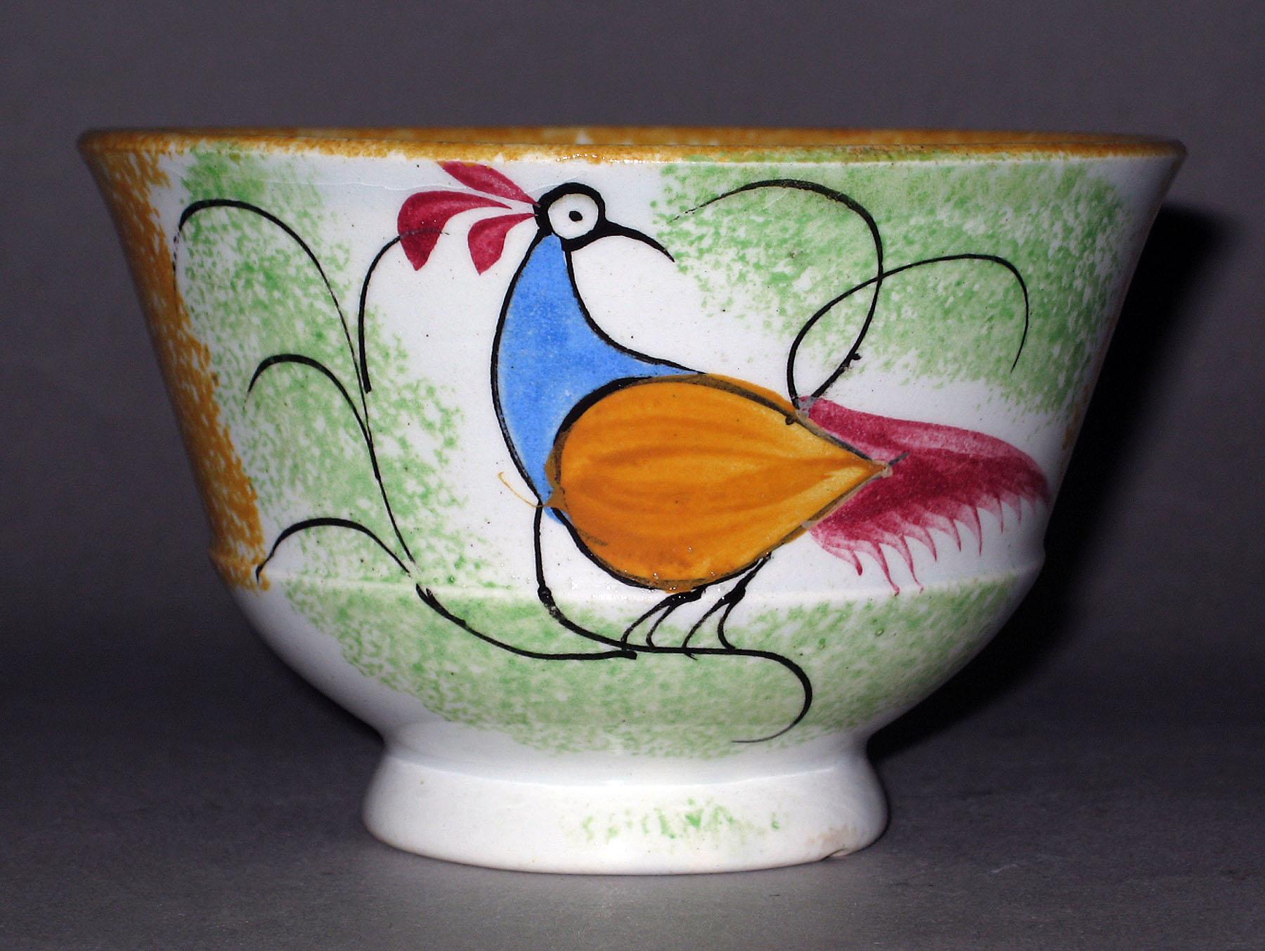 1965.1030 A Spatterware teabowl
