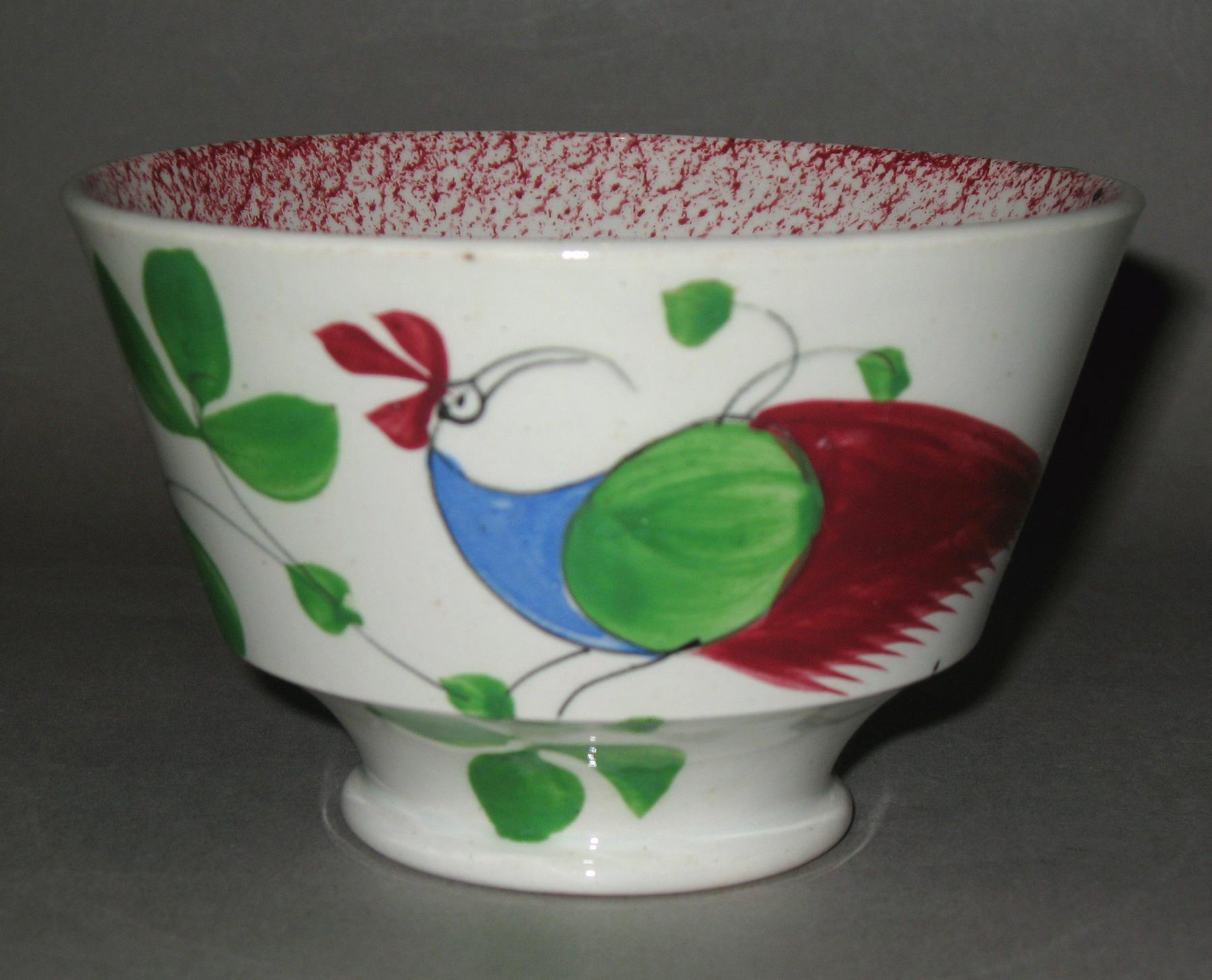 1965.1033 A Spatterware teabowl