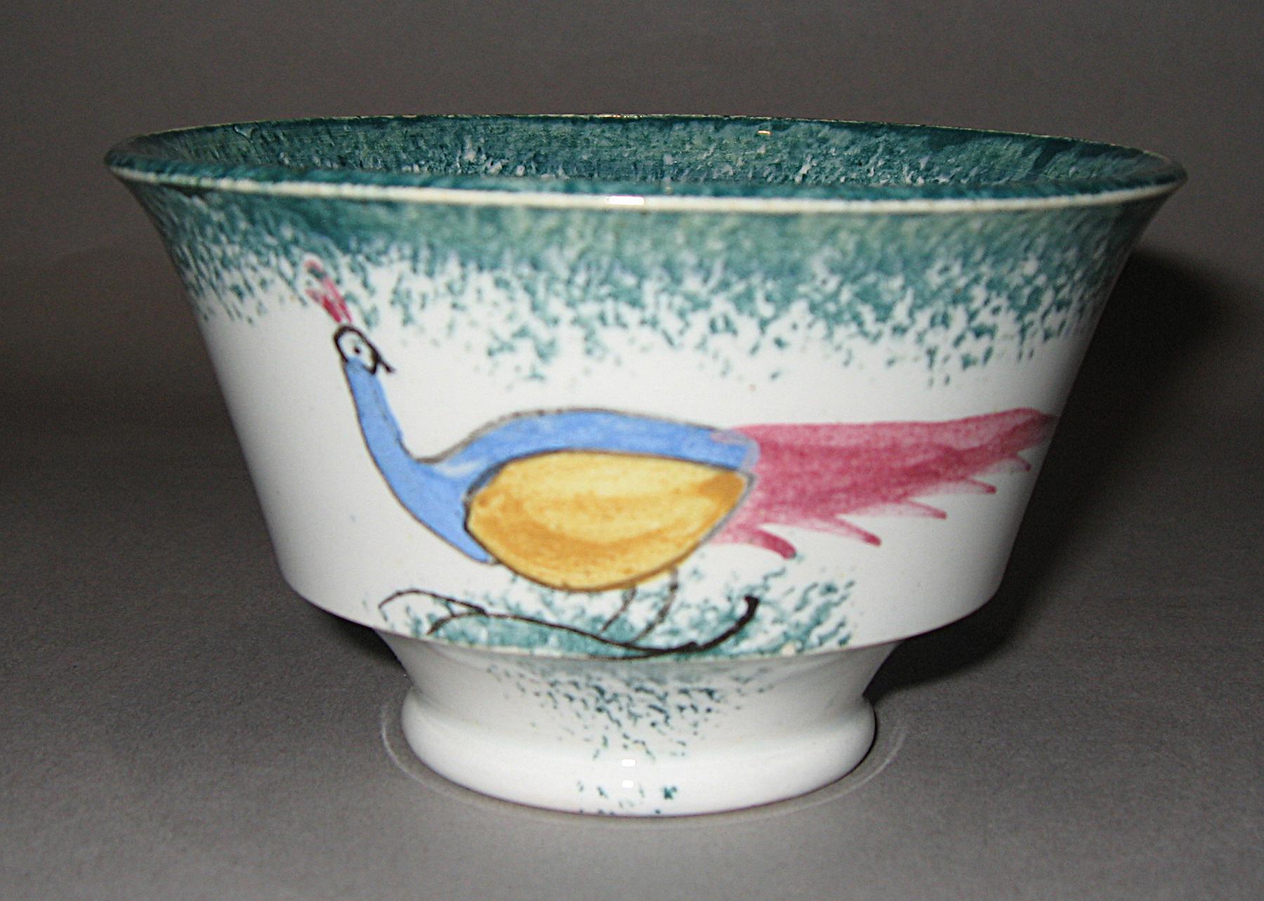 1965.1038 A Spatterware teabowl