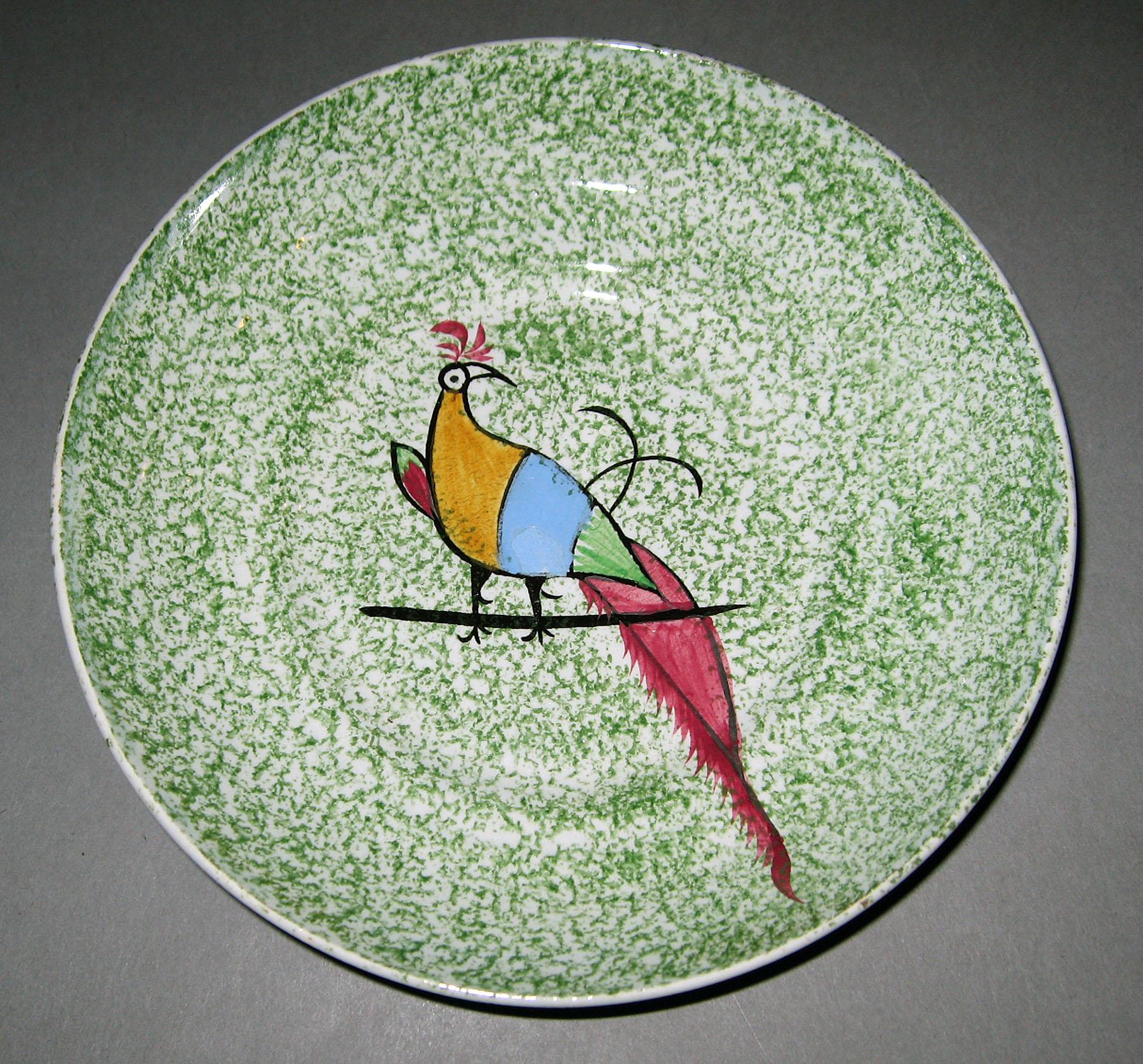 1965.1039 Spatterware saucer