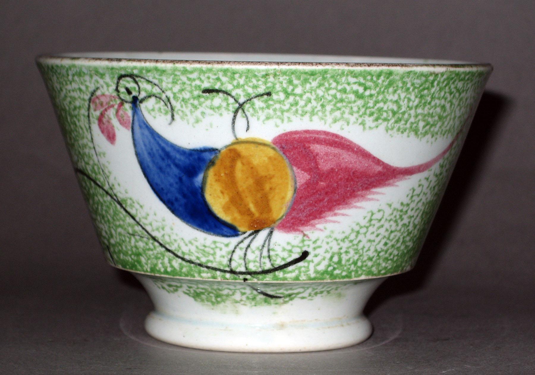 1965.1043 Spatterware teabowl