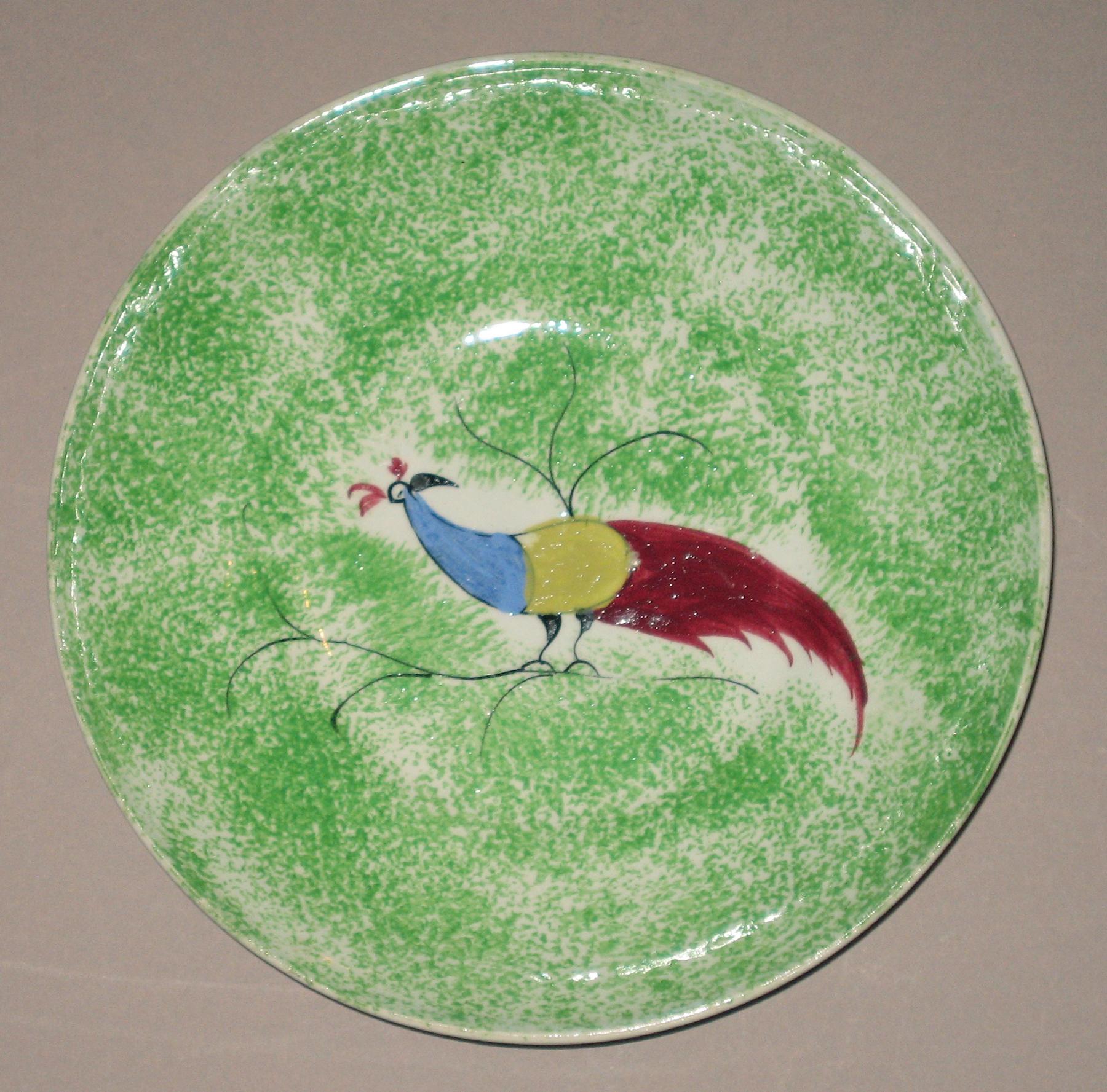 1965.1046.001 Spatterware saucer