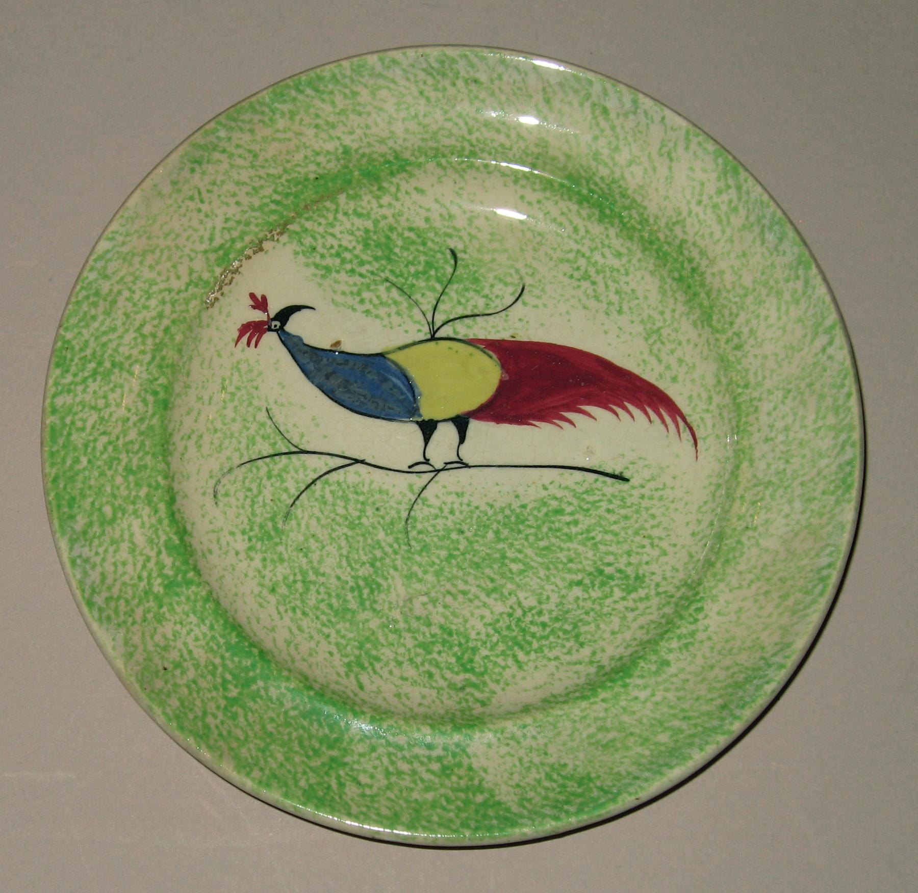1965.1047.001 Spatterware plate