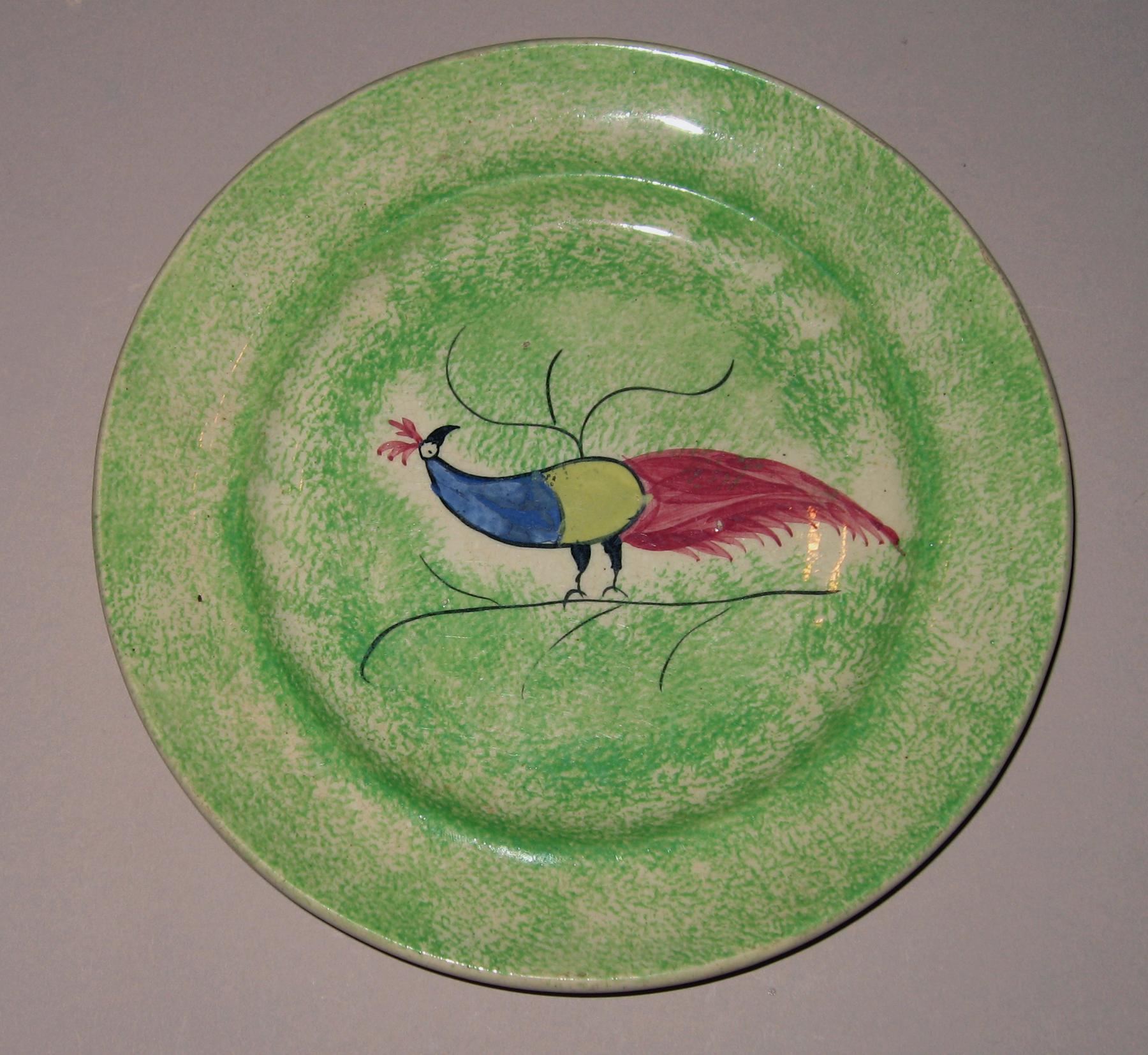 1965.1047.002 Spatterware plate