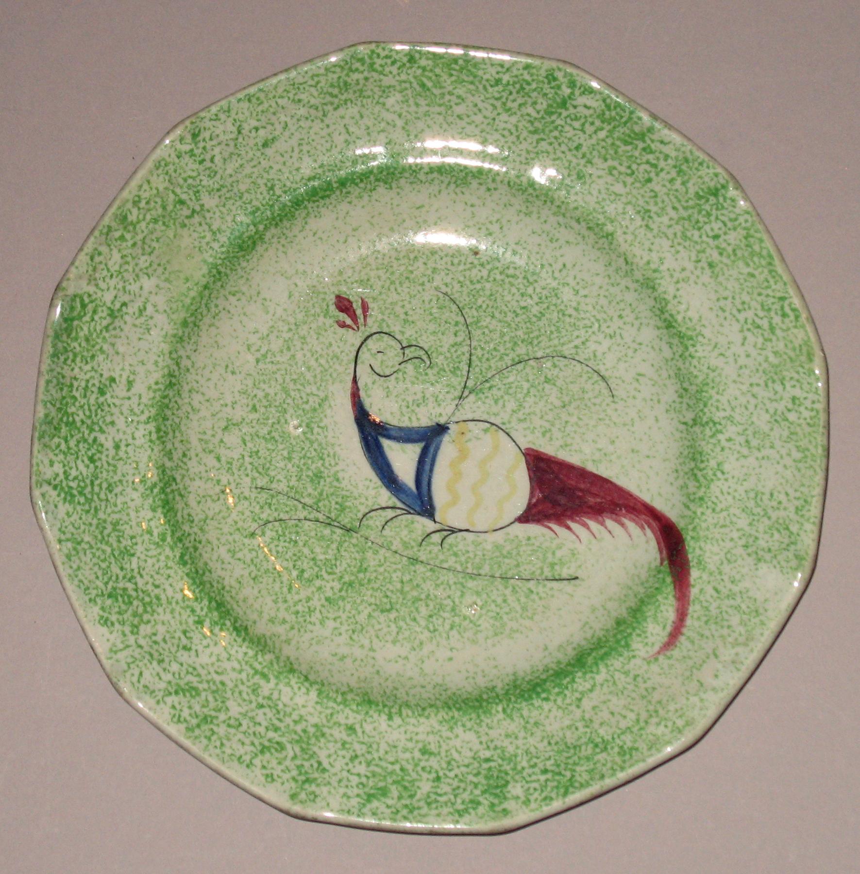 1965.1054 Spatterware plate