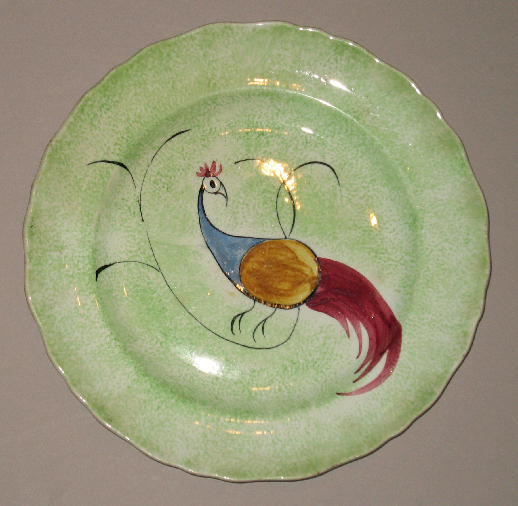 1965.1058.001 Spatterware plate