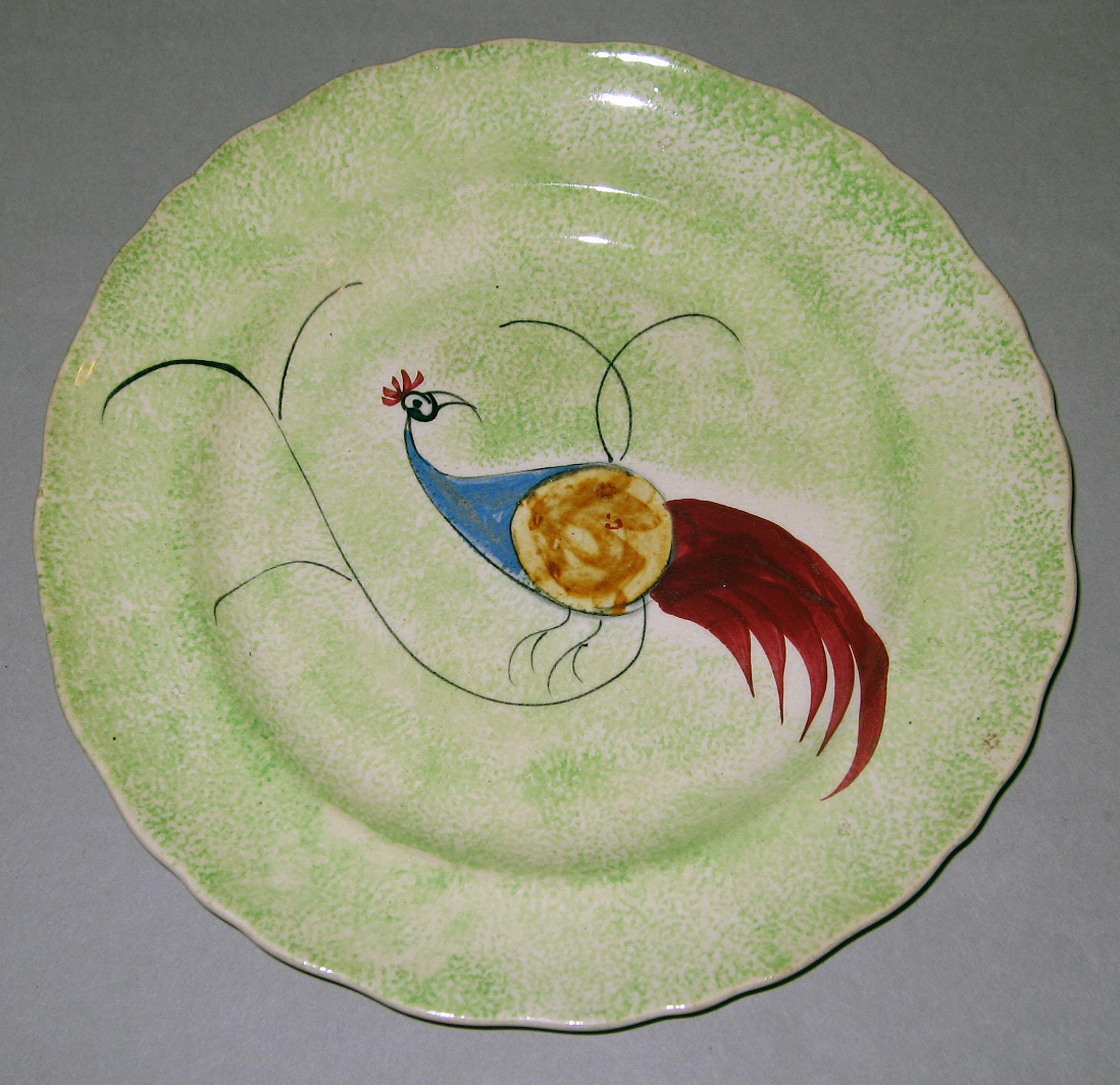 1965.1058.002 Spatterware plate