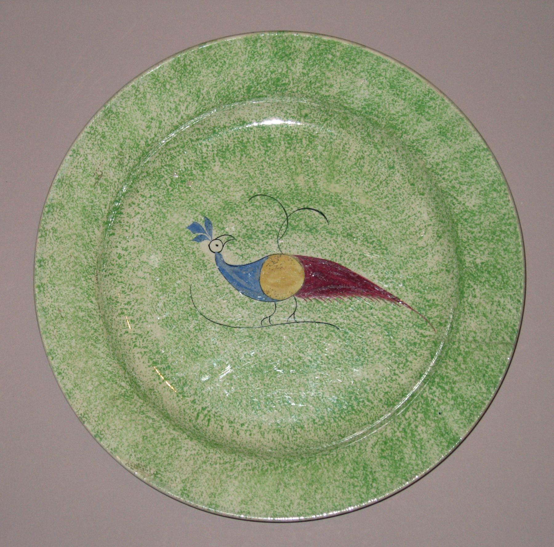 1965.1061 Spatterware plate