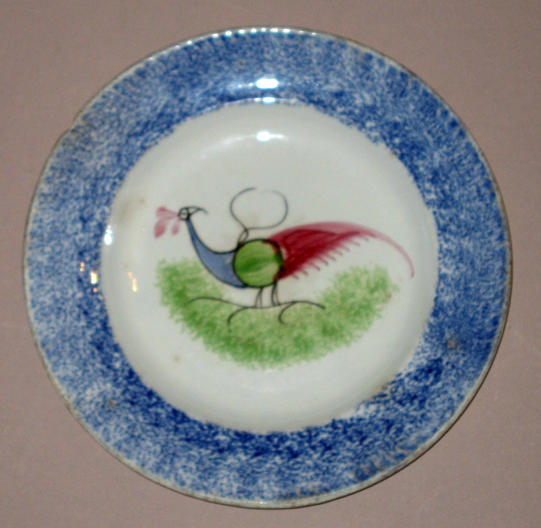 1965.1066.001 Spatterware plate