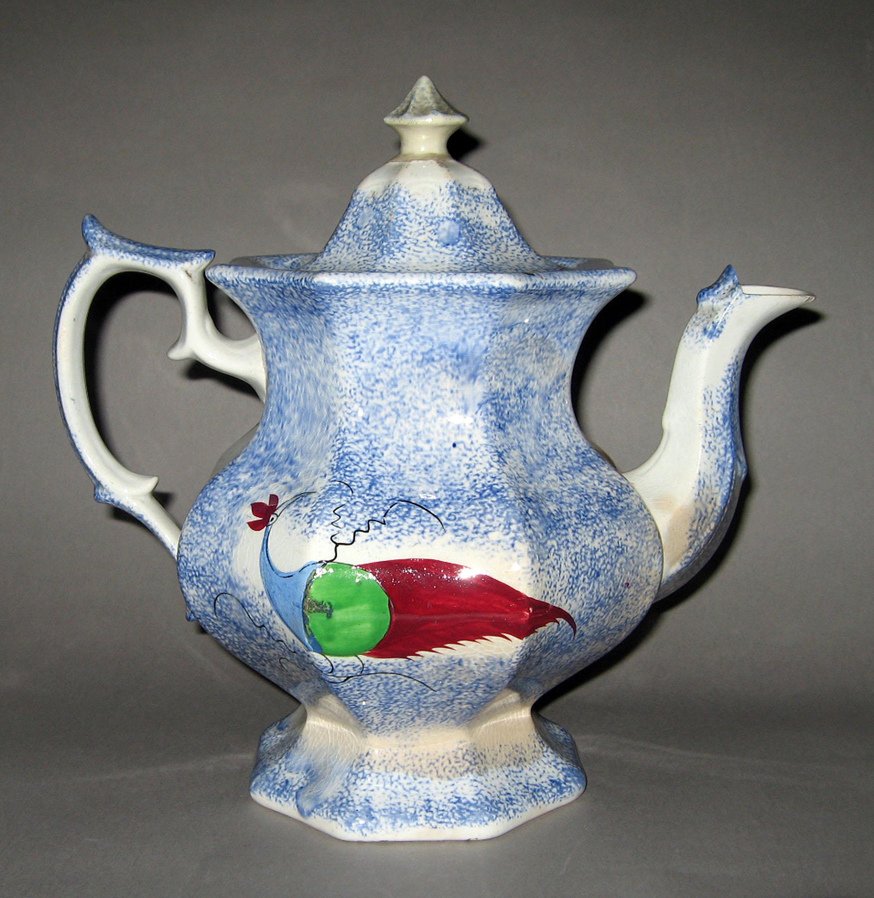 1965.1067 Spatterware teapot