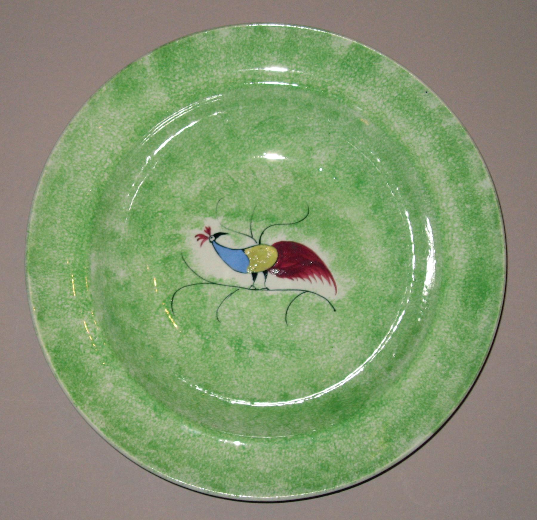 1965.1069.001 Spatterware soup plate