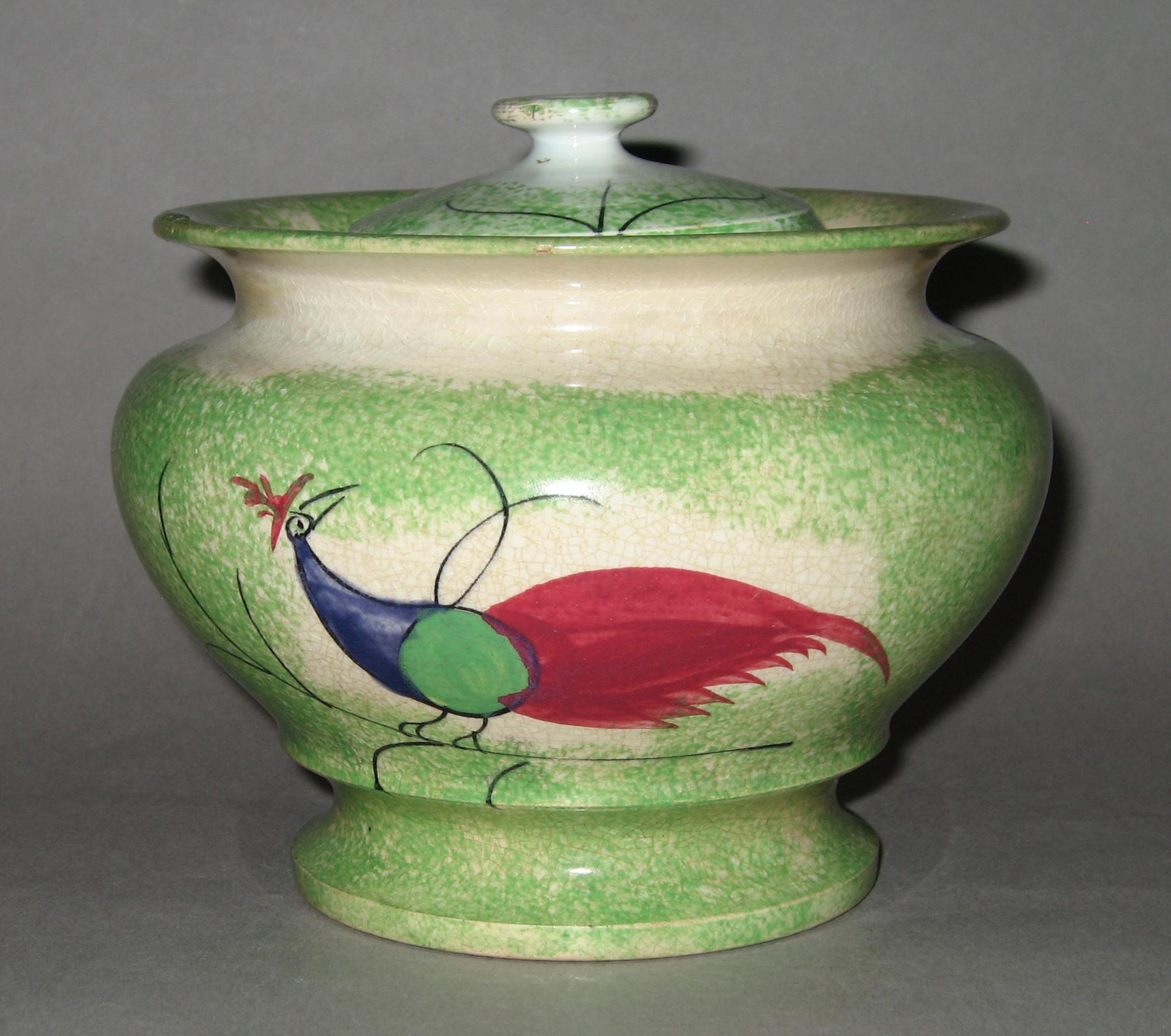 1965.1073.004 Spatterware sugar bowl