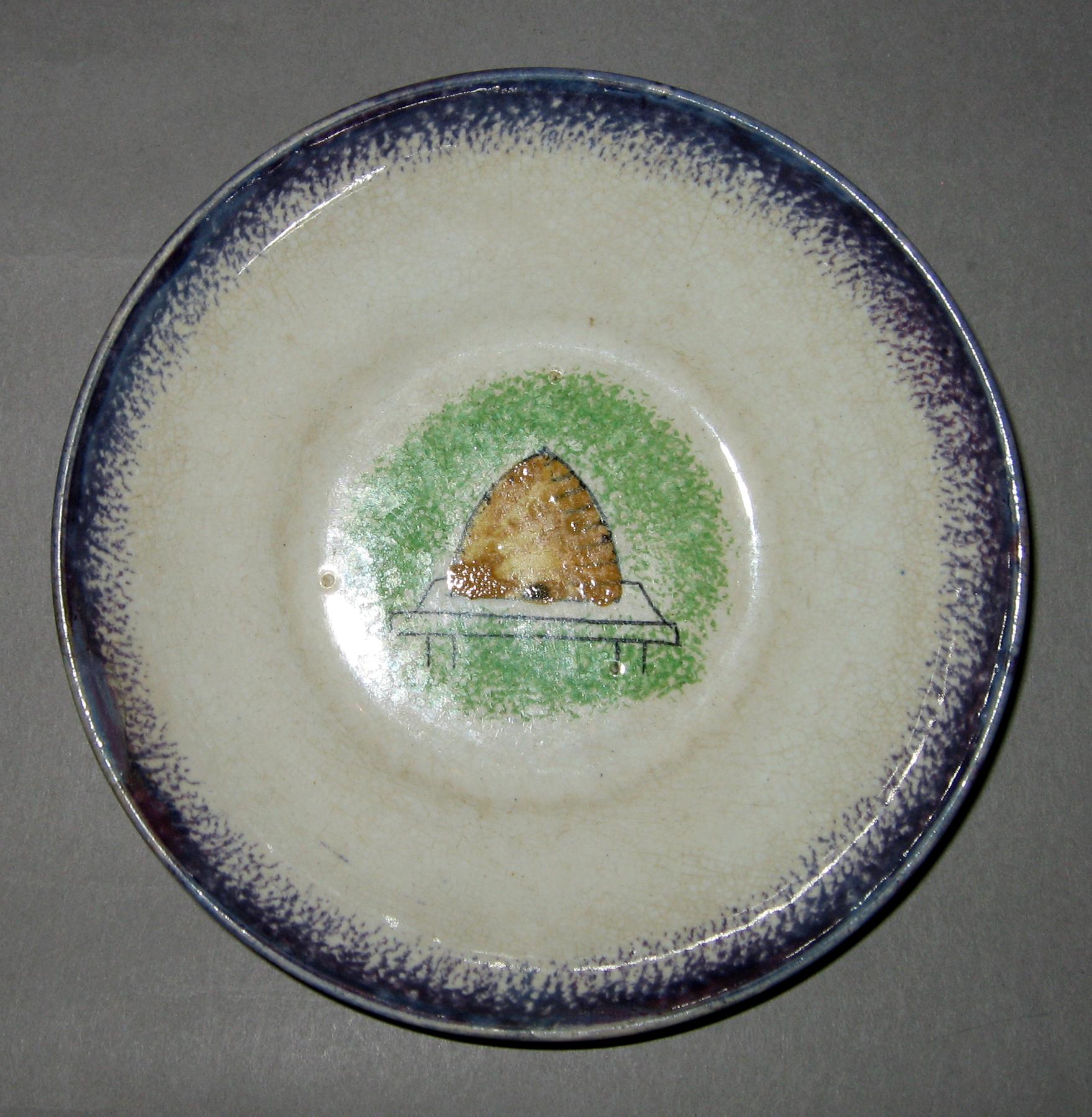 1965.1075 B Spatterware saucer