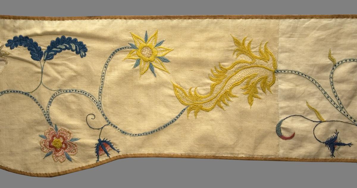 1955.0749.013 Bed Hanging, Valance, Pattern Detail
