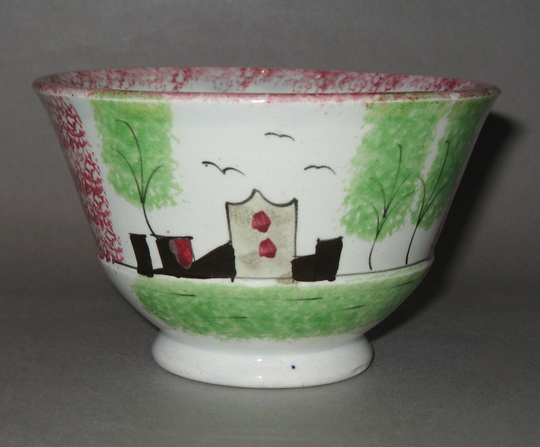 1965.1102 A Spatterware teabowl