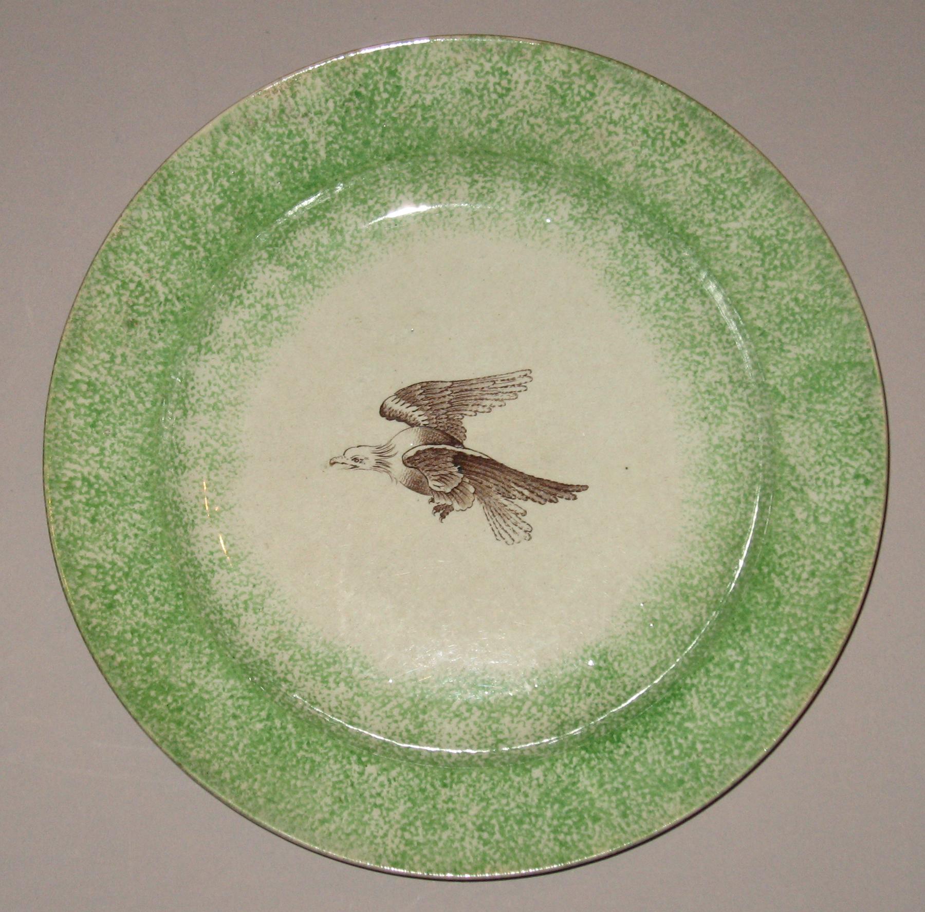 1965.1113.001 Spatterware plate