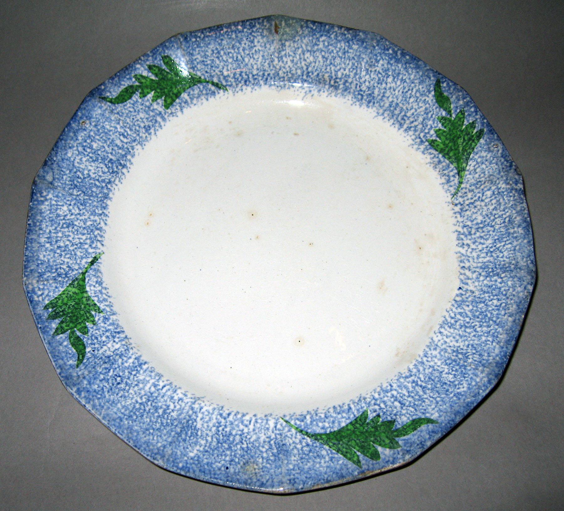 1965.1115 Spatterware plate