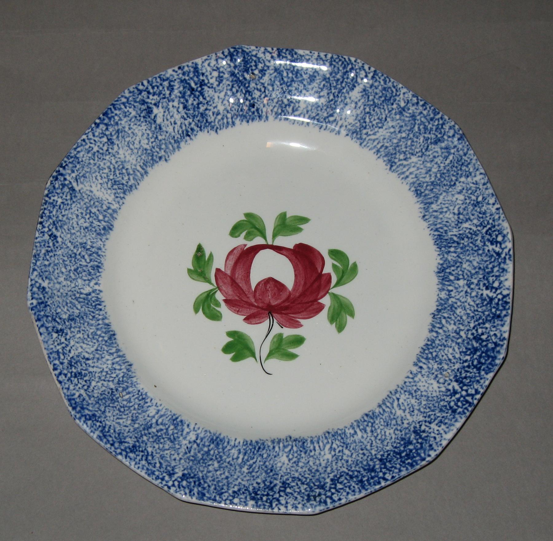 1965.1121 Spatterware plate