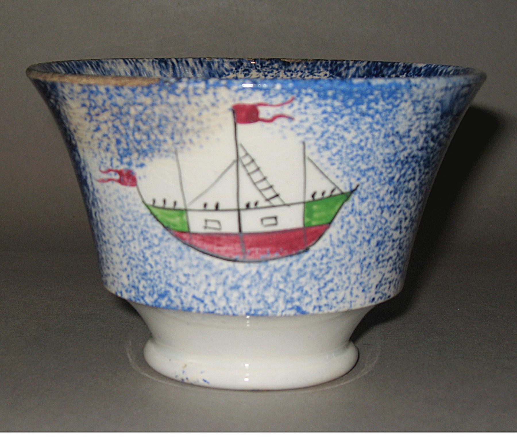 1965.1133 Spatterware teabowl