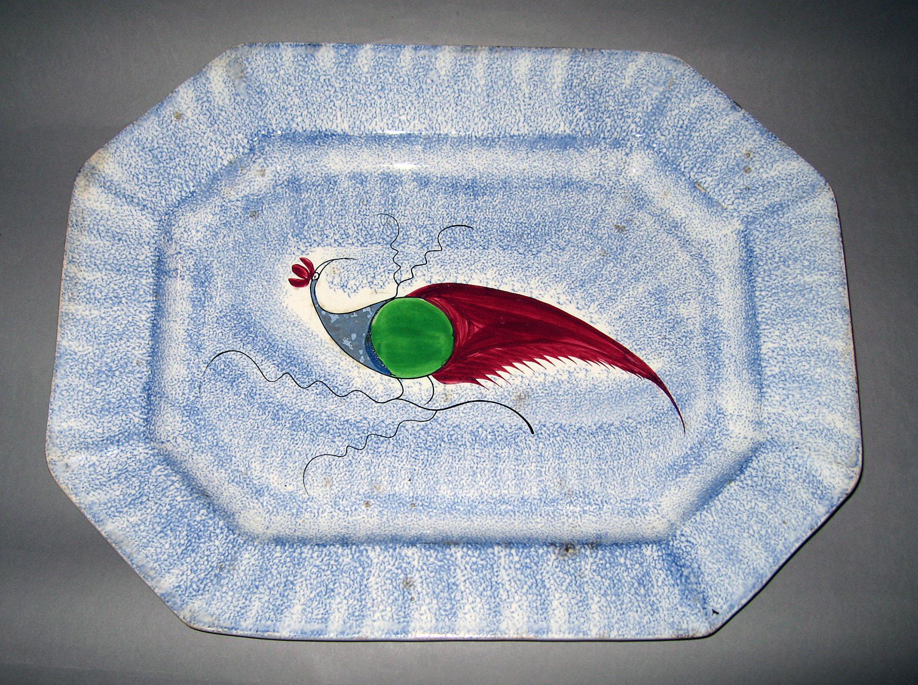 1965.1145 Adams spatterware platter