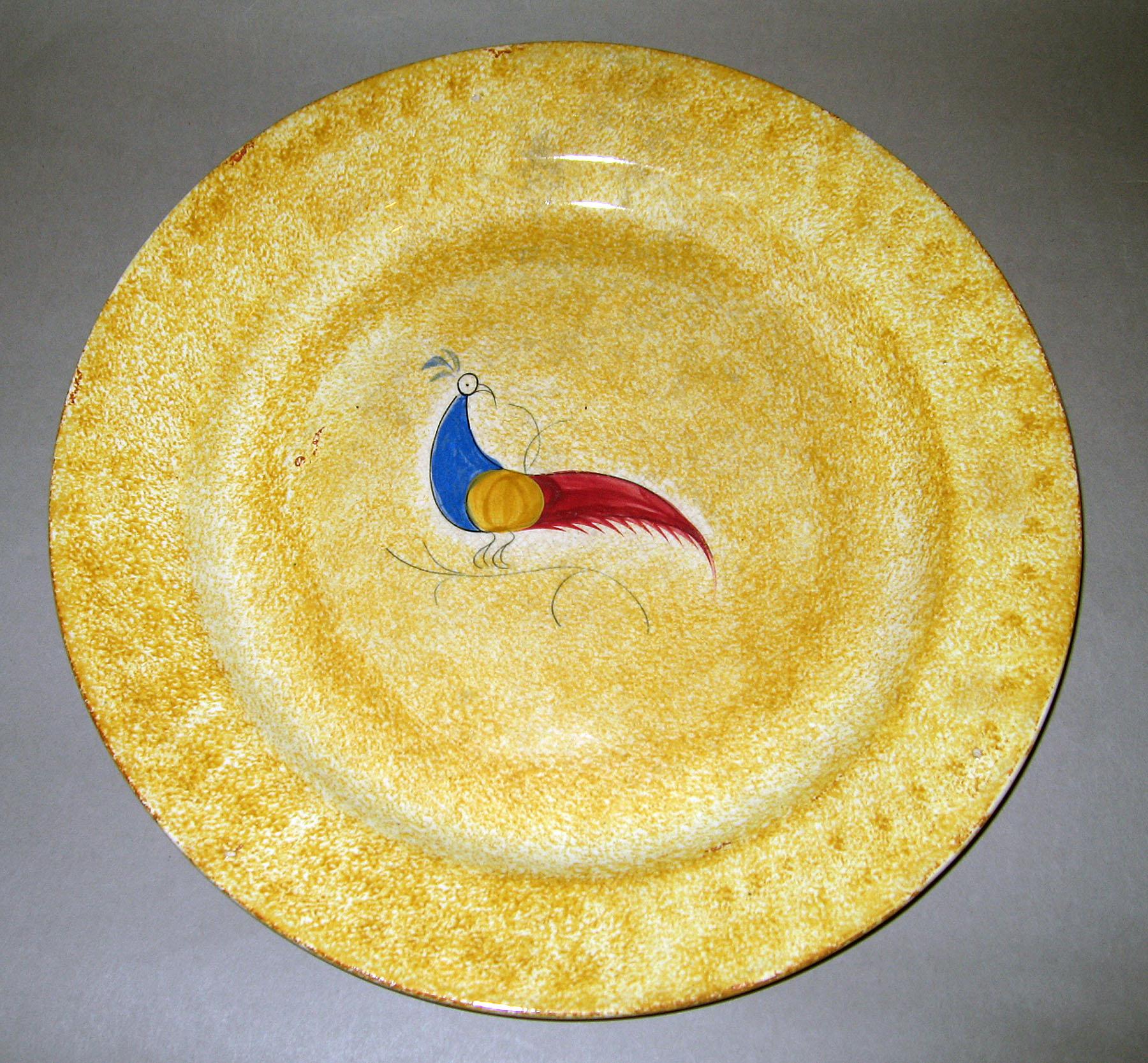 1965.1146.001 Spatterware plate