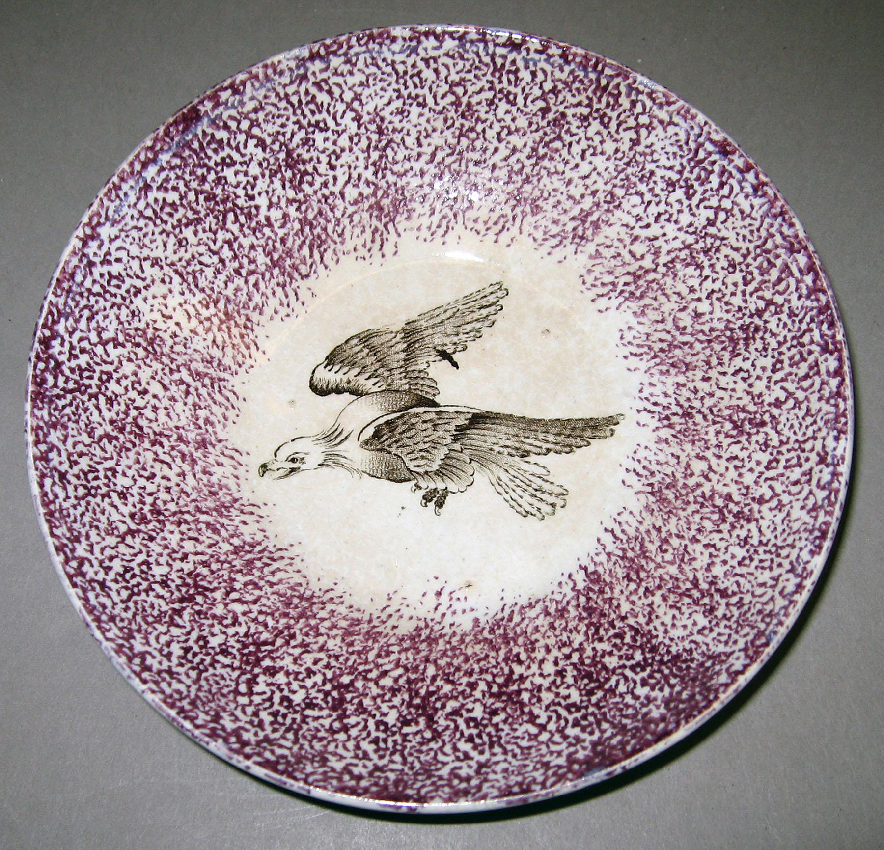 1965.1161.002 Spatterware saucer