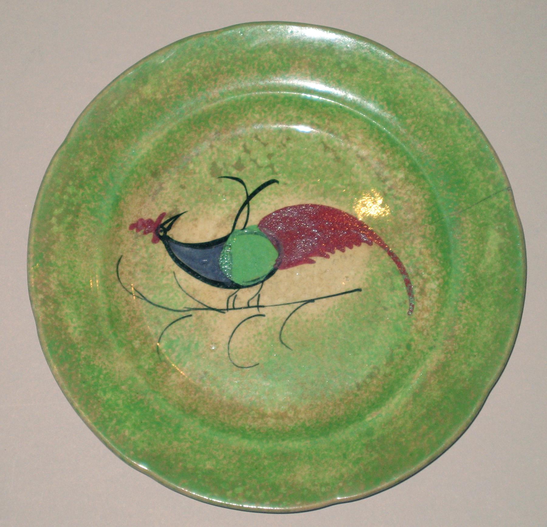 1965.1171.001 Spatteware plate