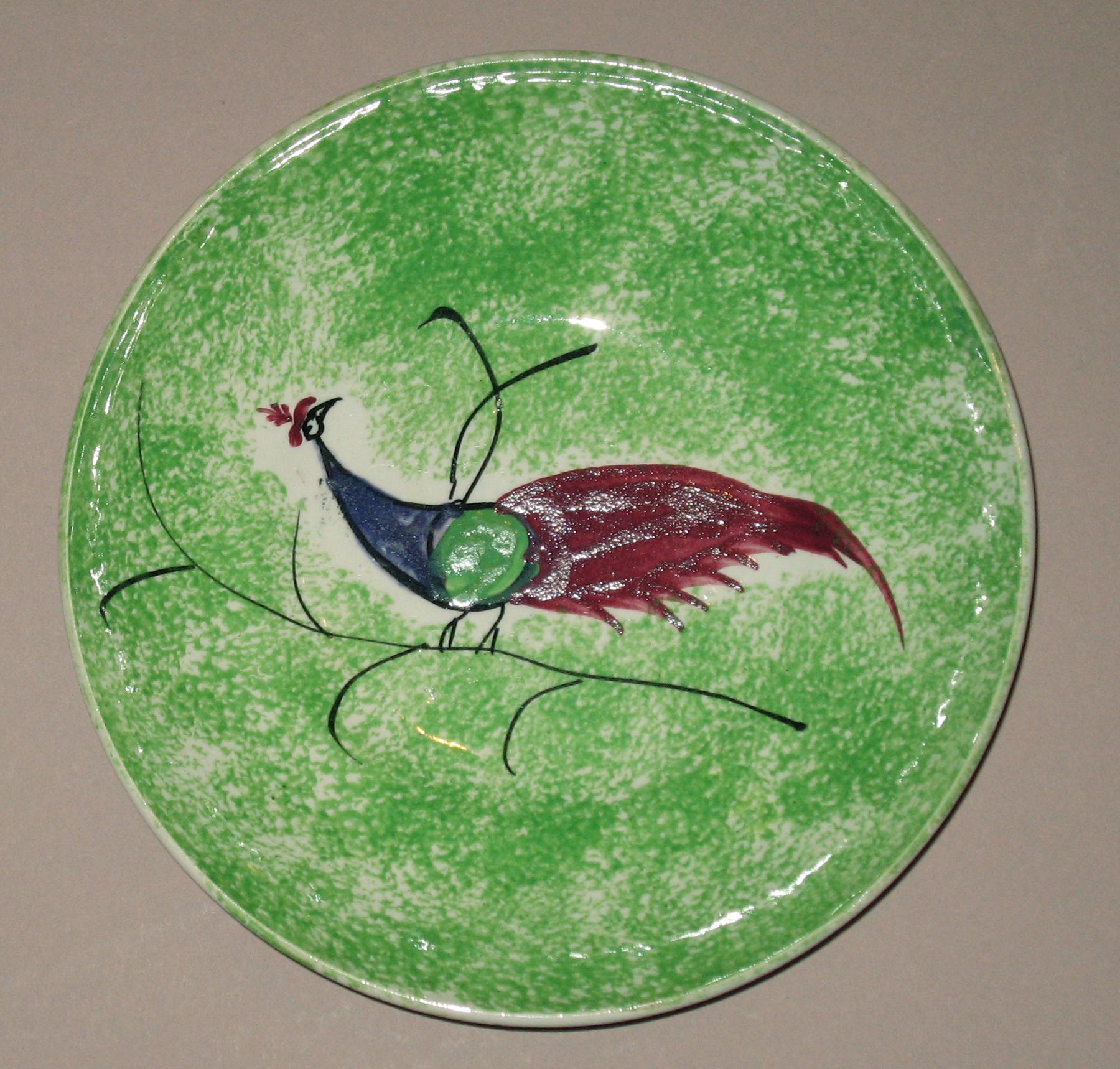 1965.1172.001 Spatterware saucer