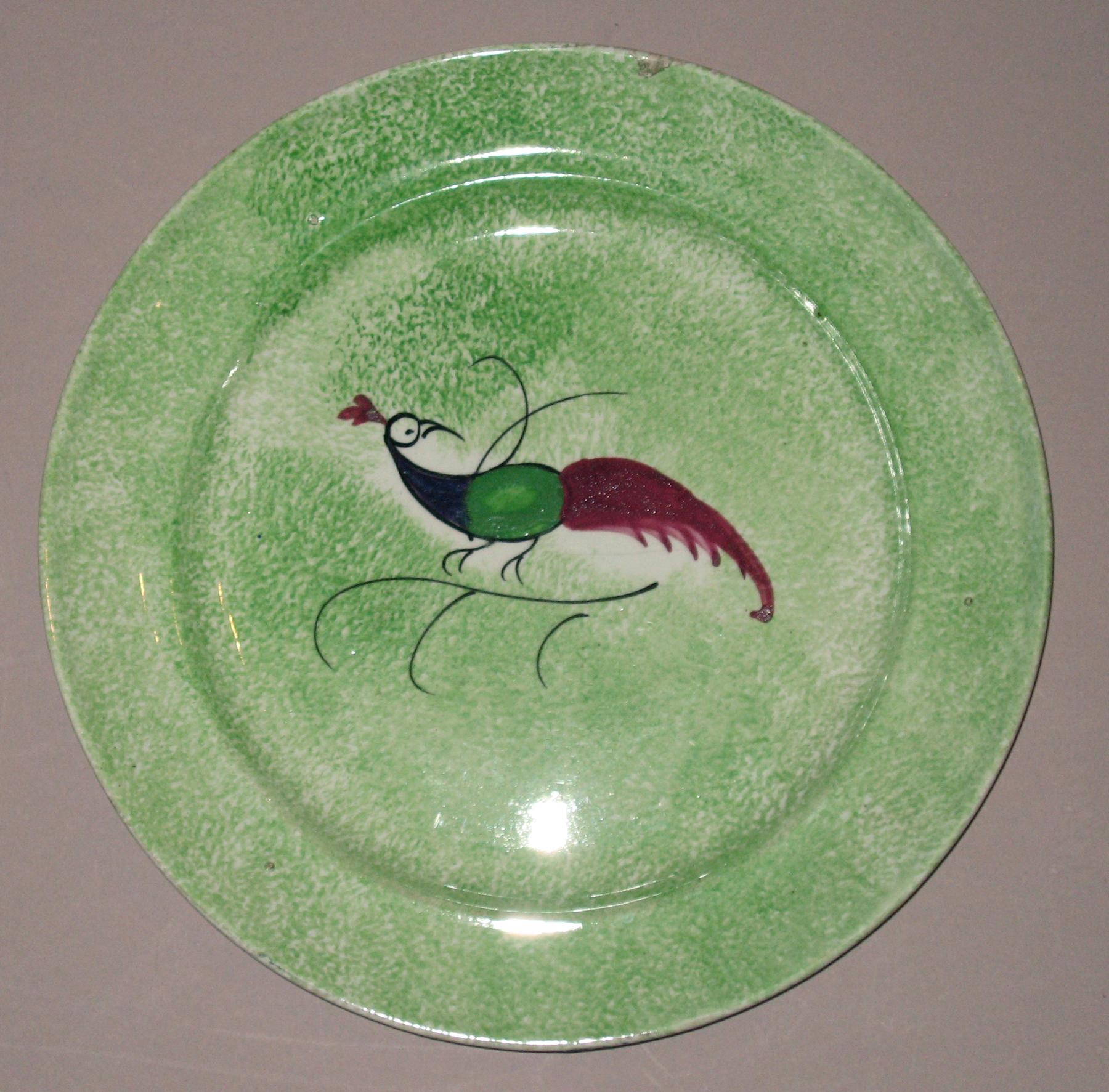 1965.1777.001 Spatterware plate