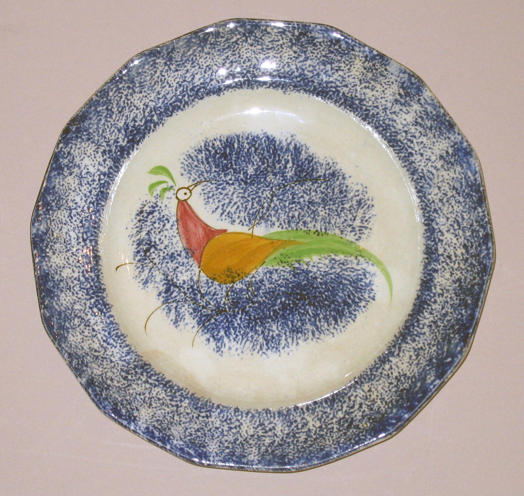 1965.1179.001 Spatterware plate