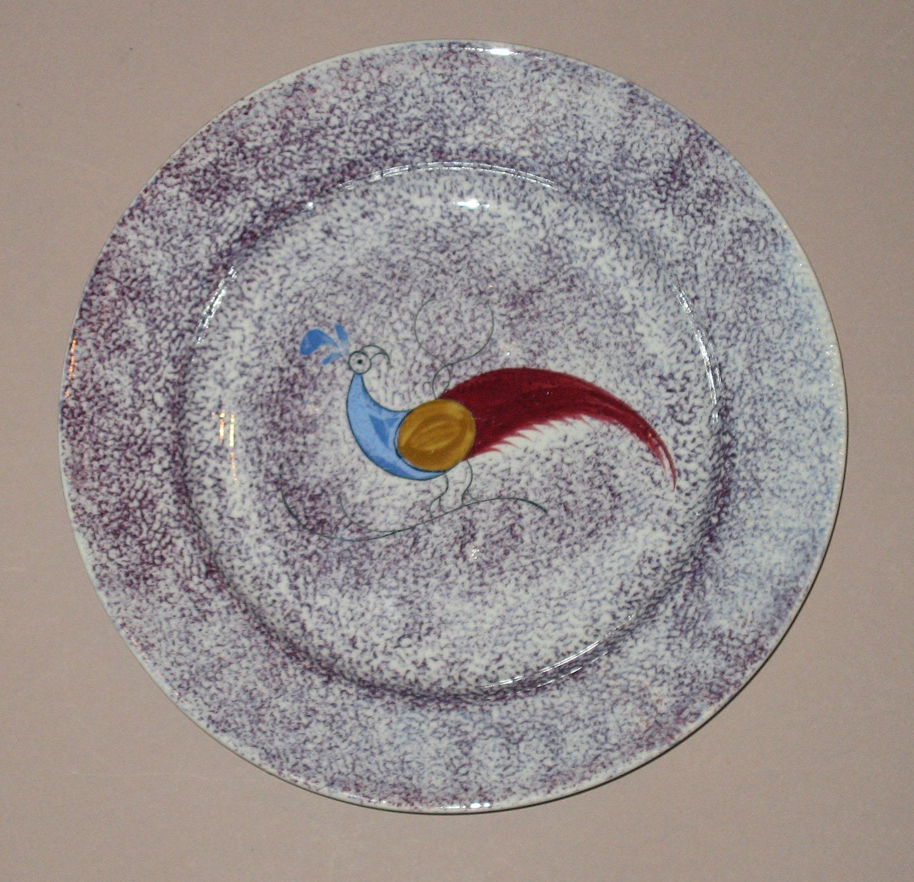 1965.1180.001 Spatterware plate