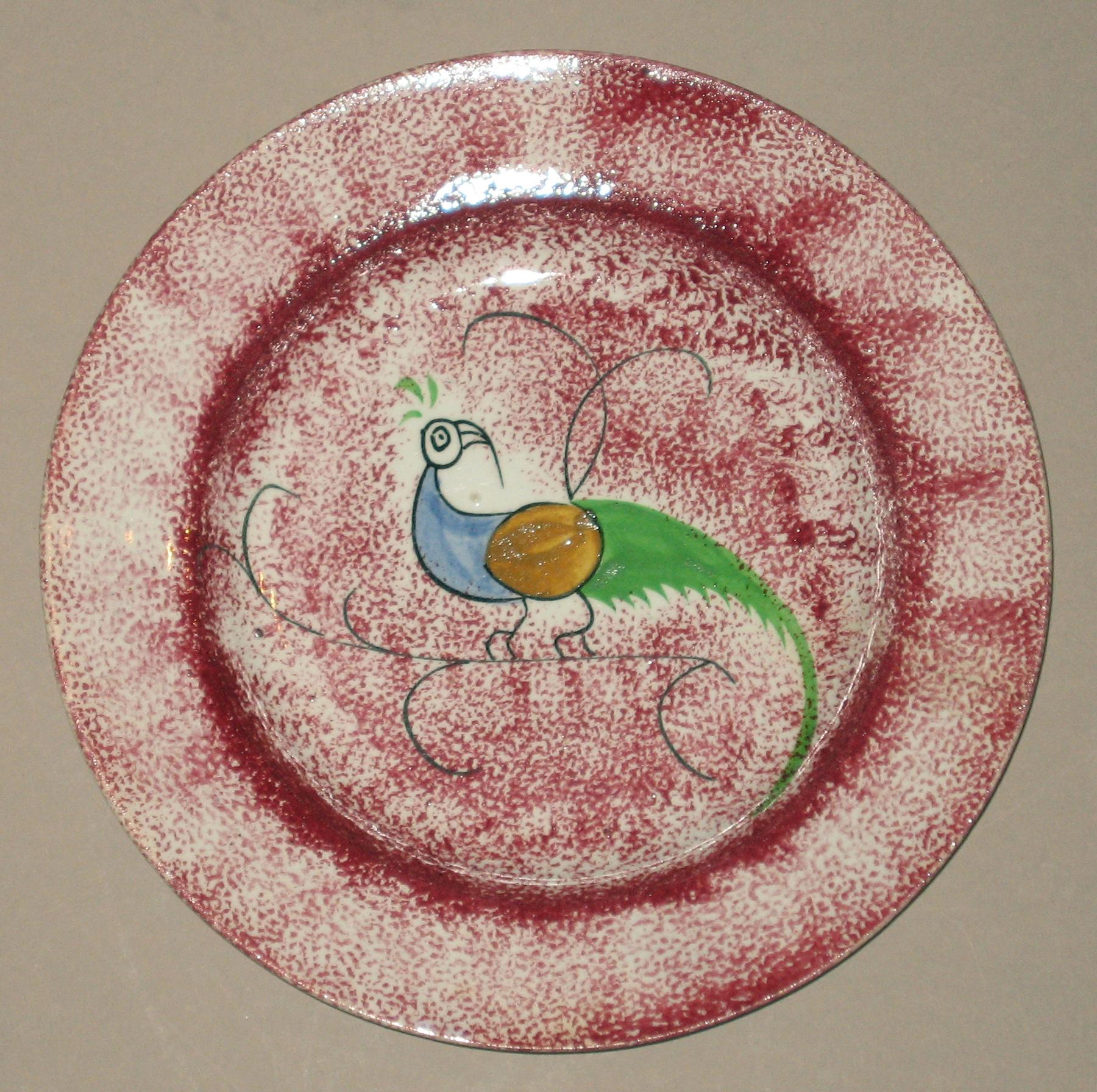 1965.1182 Spatterware plate
