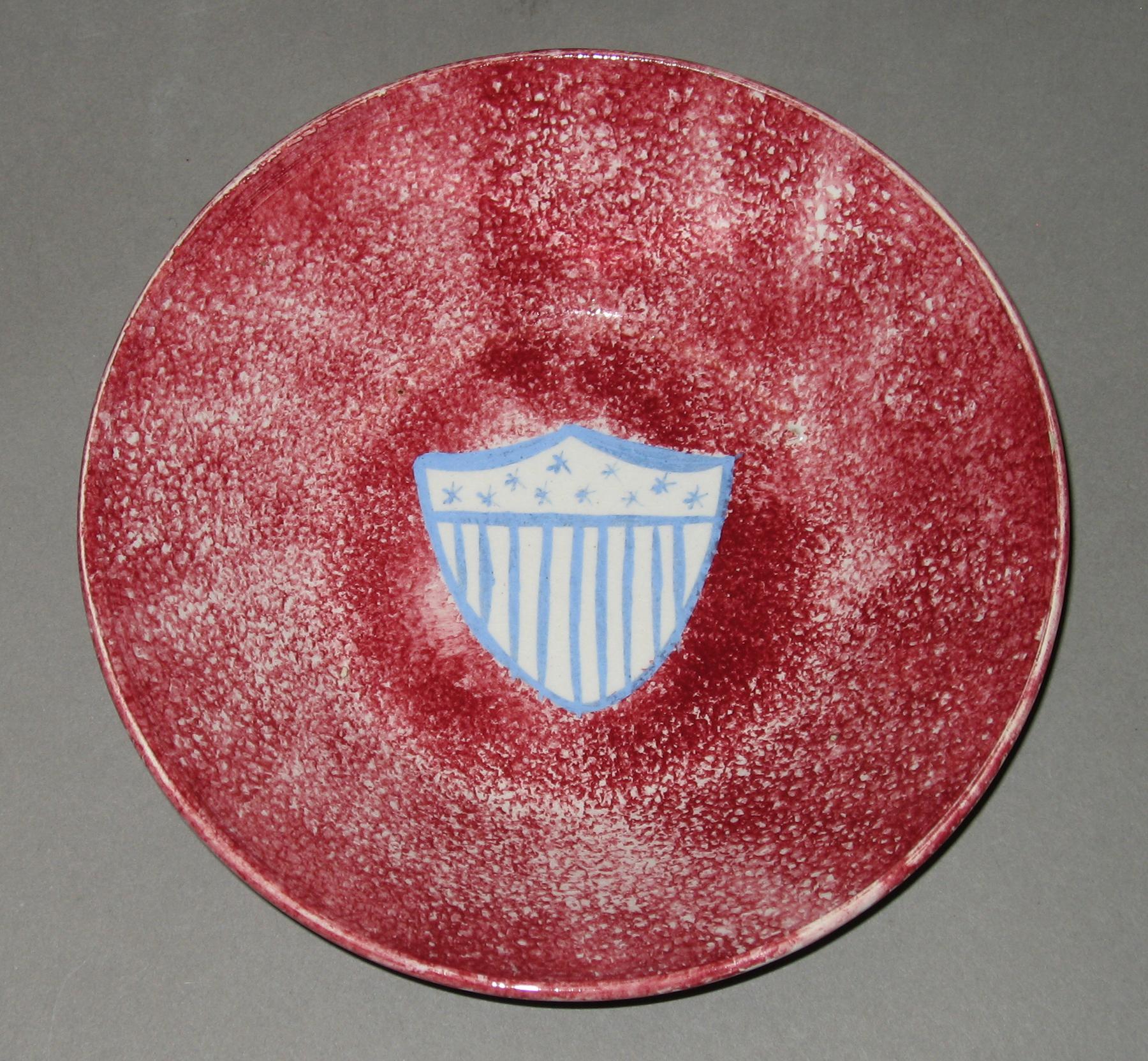 1965.1185.007 Spatterware saucer