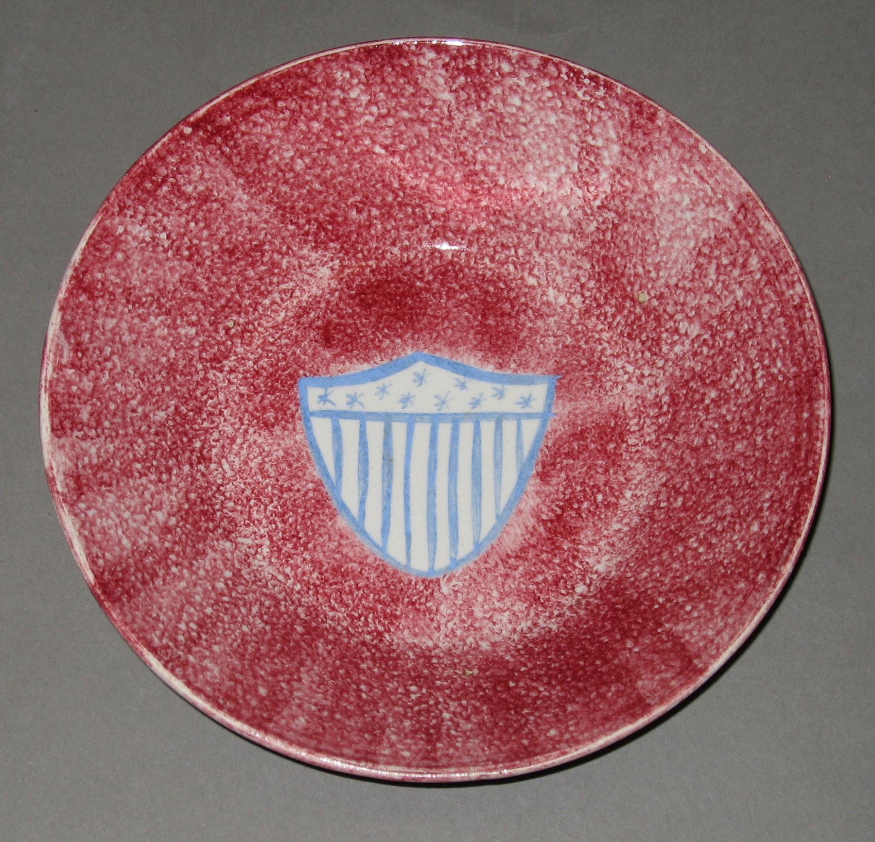 1965.1185.010 Spatterware saucer