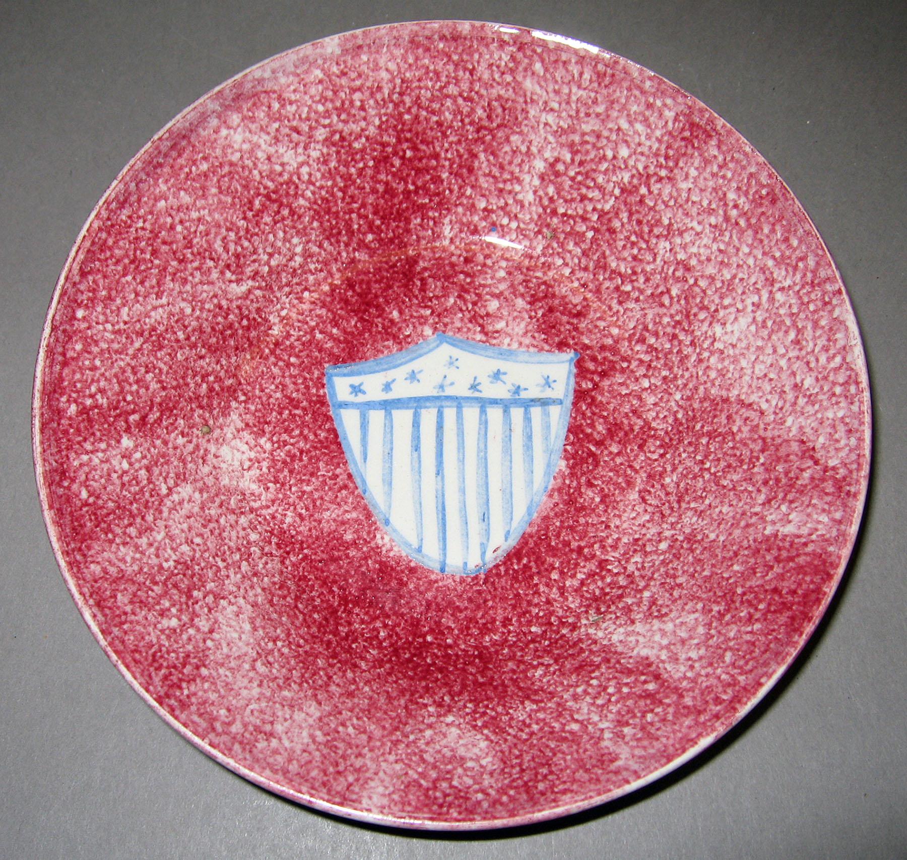 1965.1185.011 Spatterware saucer