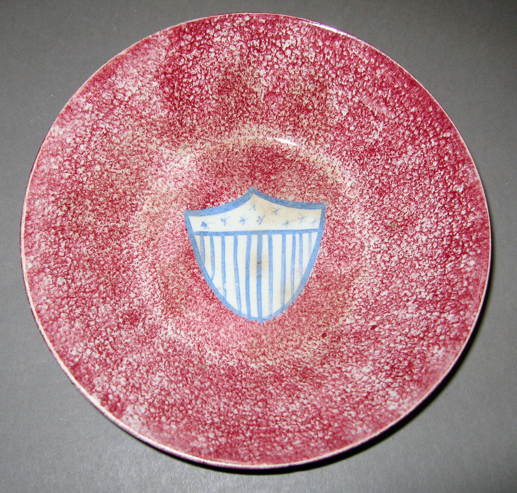 1965.1185.012 Spatterware saucer